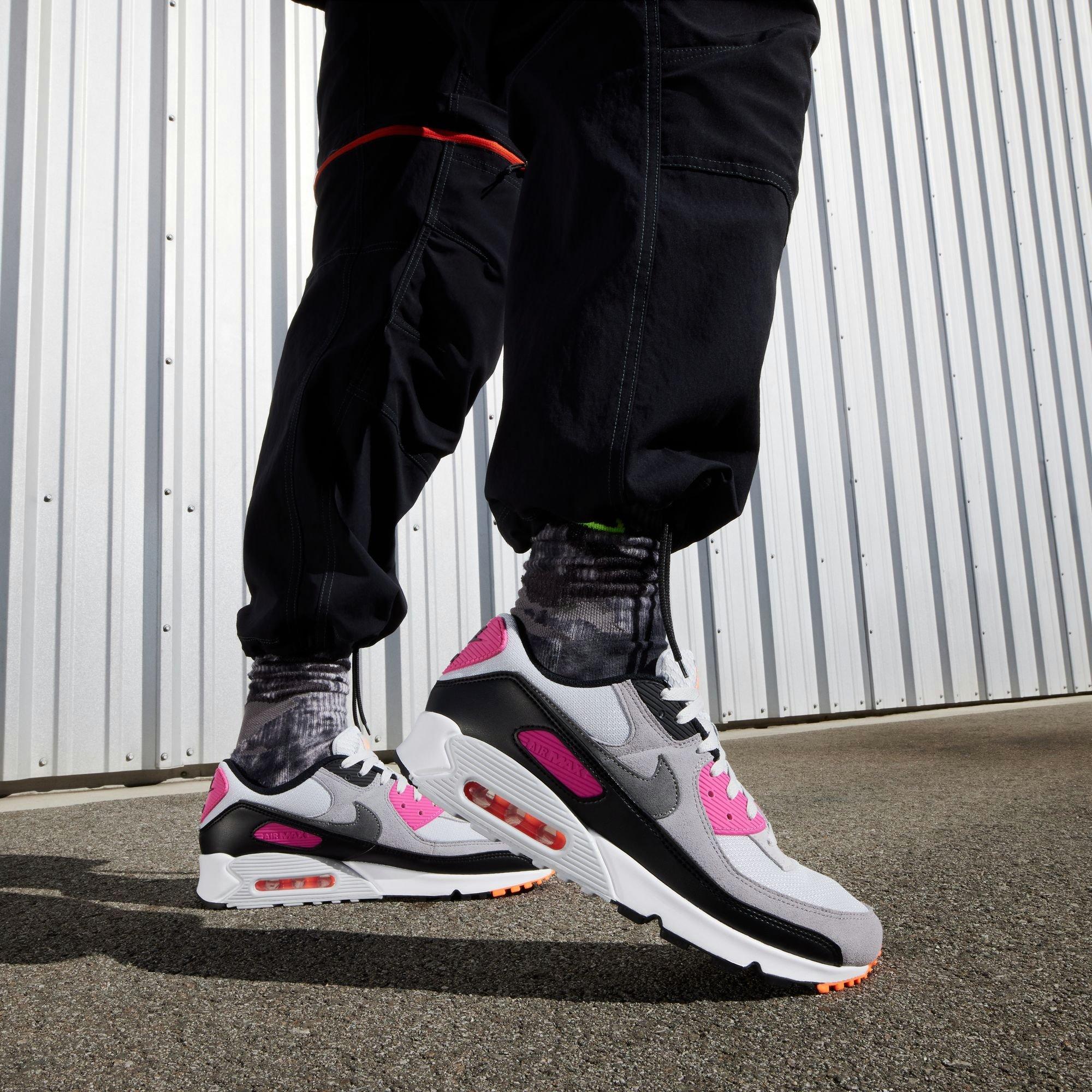 Nike Air Max 90 "Pure Platinum/Cool Grey/Alchemy Pink" Men's Shoe - SILVER/PINK Thumbnail View 11