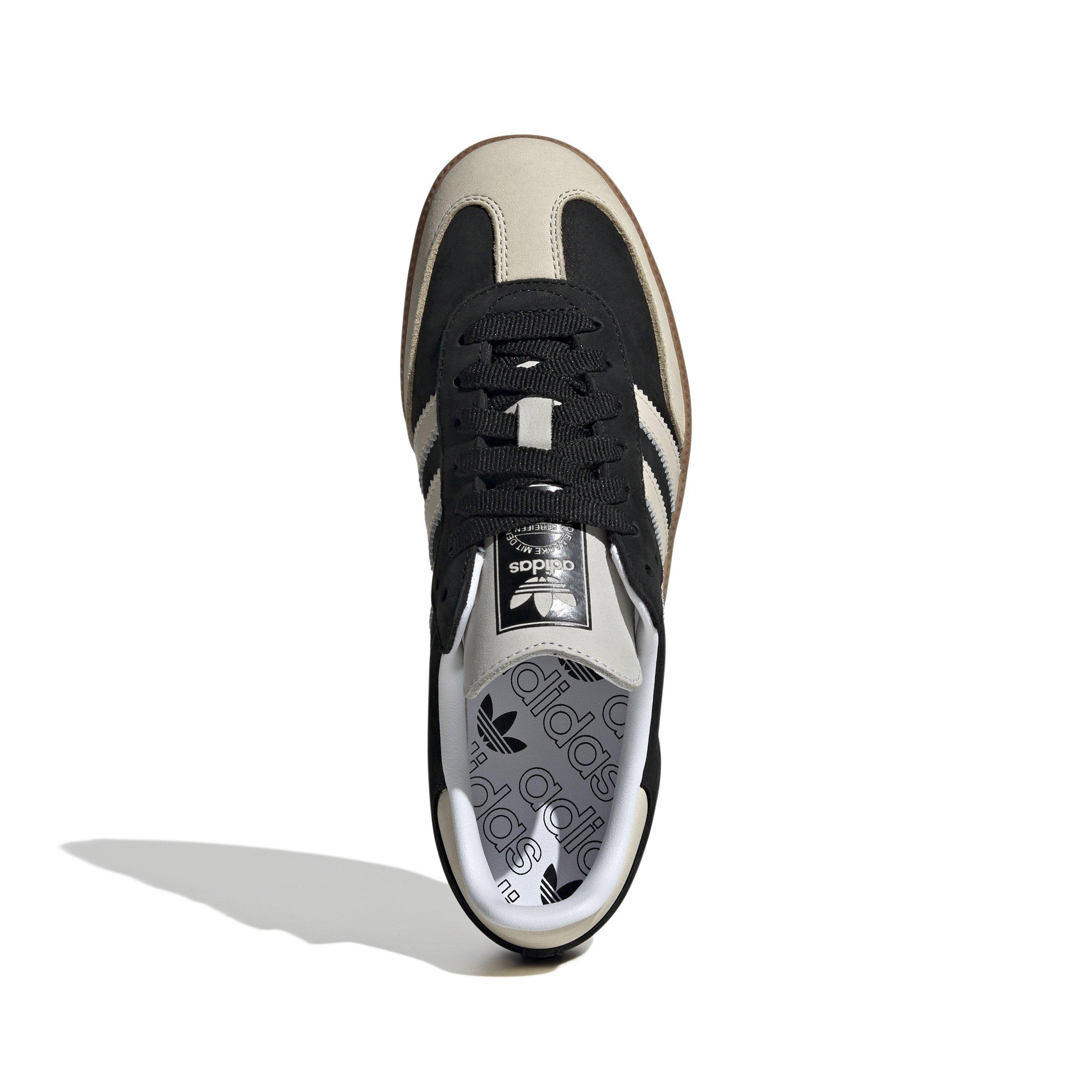 adidas Originals Samba OG "Core Black/Wonder White/Silver Metallic" Women's Shoe - BLACK/WHITE/SILVER Thumbnail View 5