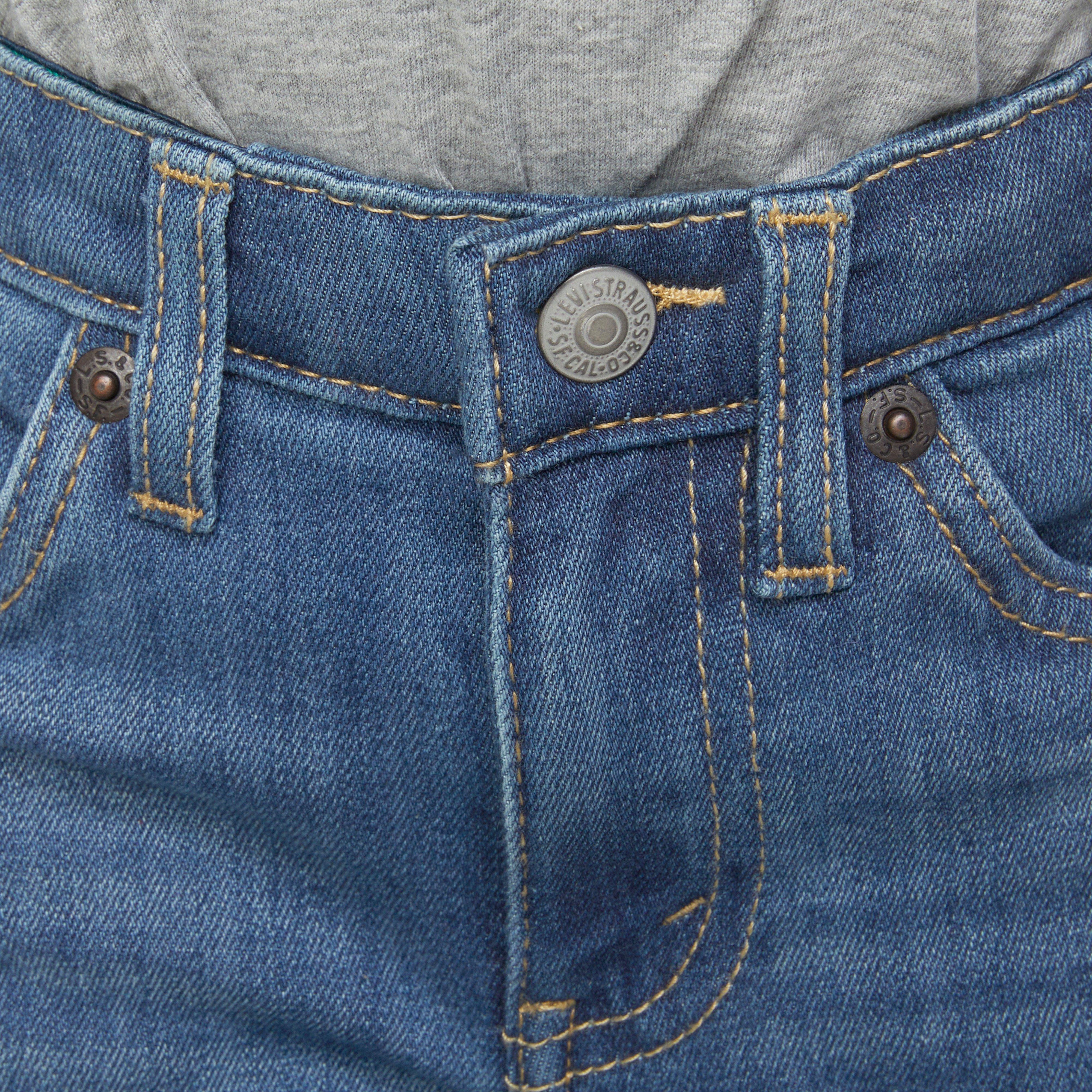 Levi's 511 Eco-Soft Performance Slim Fit Med Wash Toddler Boys' Well Worn Blue Denim Jeans - WELL WORN BLUE Thumbnail View 4