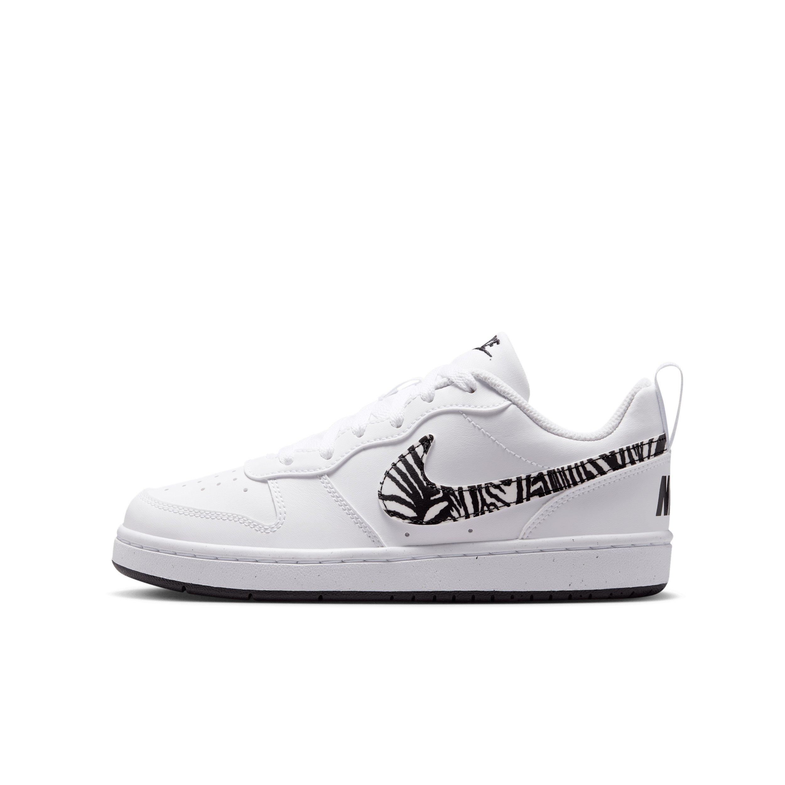 Nike Court Borough Low "White/Black" Grade School Boys' Shoe - WHITE/BLACK Thumbnail View 2