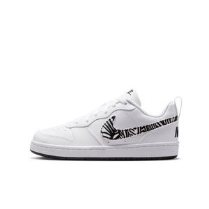 Nike Court Borough Low "White/Black" Grade School Boys' Shoe