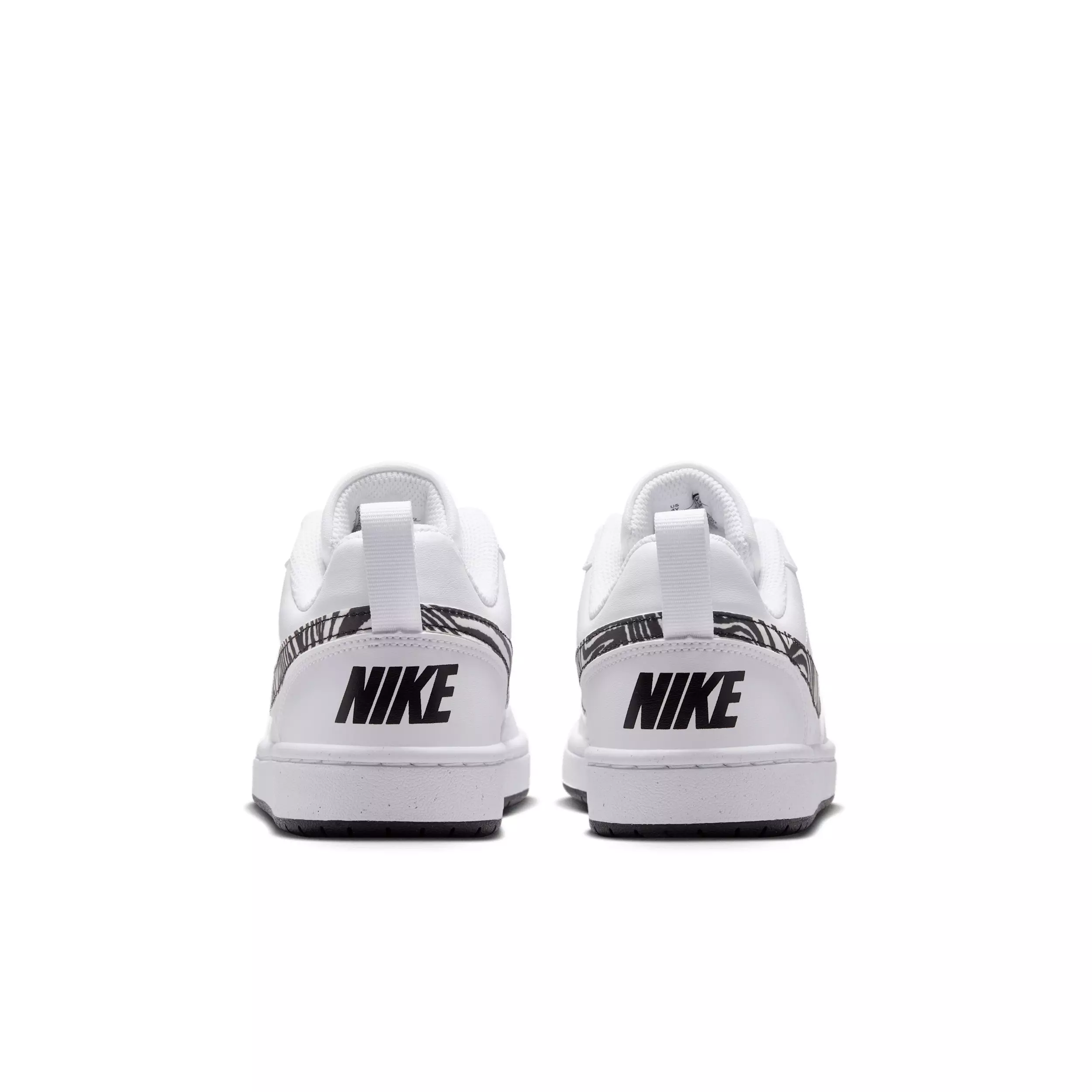 Nike Court Borough Low "White/Black" Grade School Boys' Shoe - WHITE/BLACK