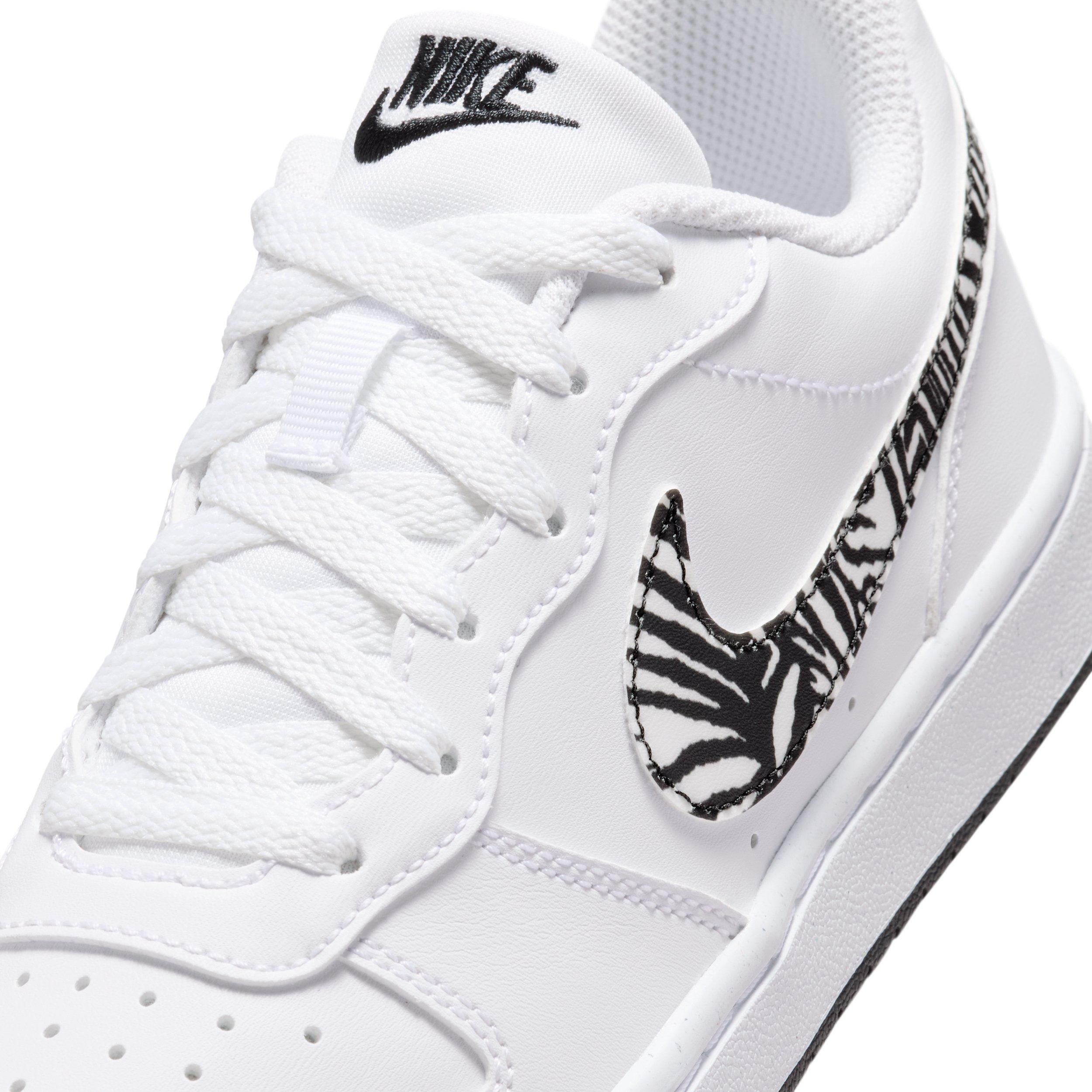 Nike Court Borough Low "White/Black" Grade School Boys' Shoe - WHITE/BLACK Thumbnail View 7