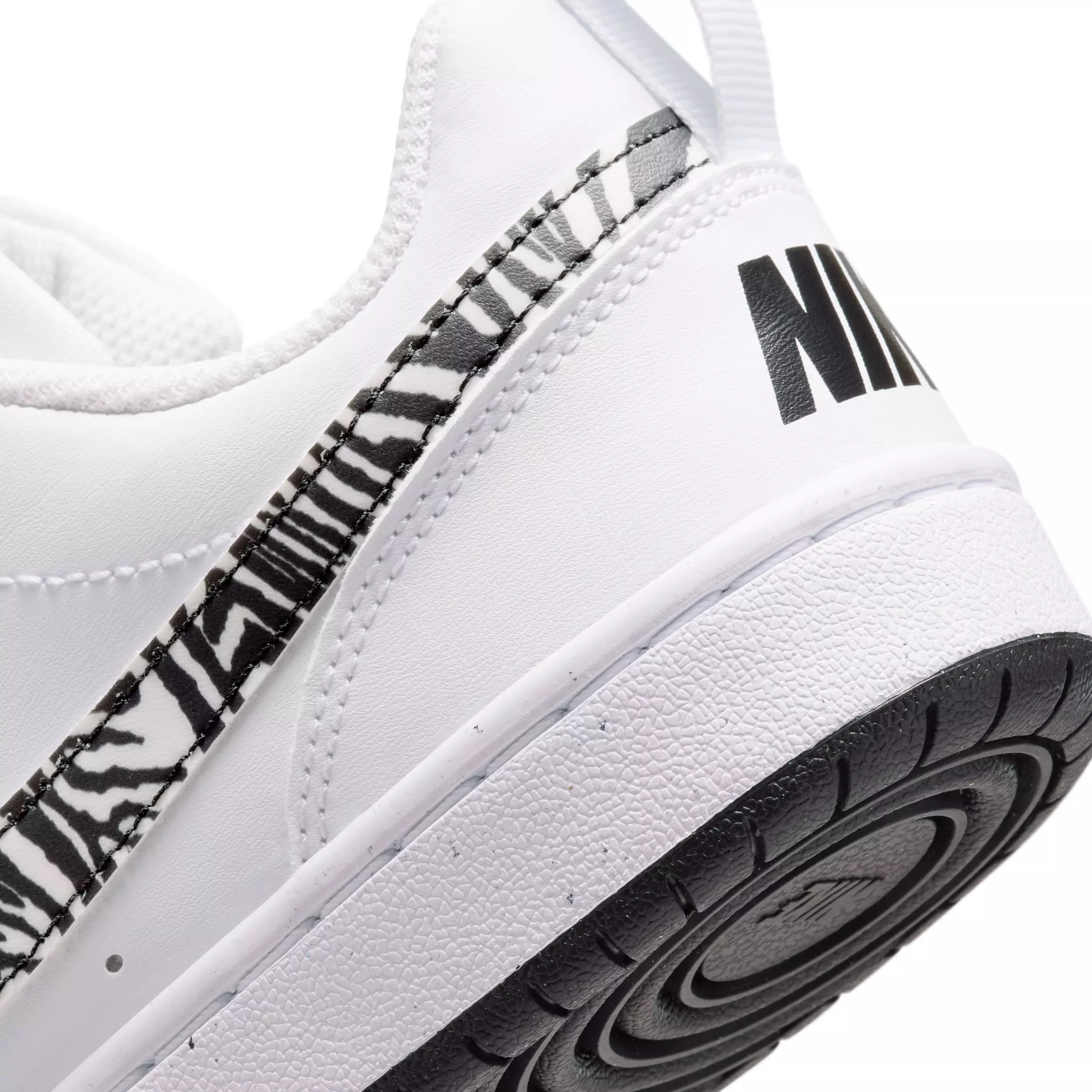 Nike Court Borough Low "White/Black" Grade School Boys' Shoe - WHITE/BLACK