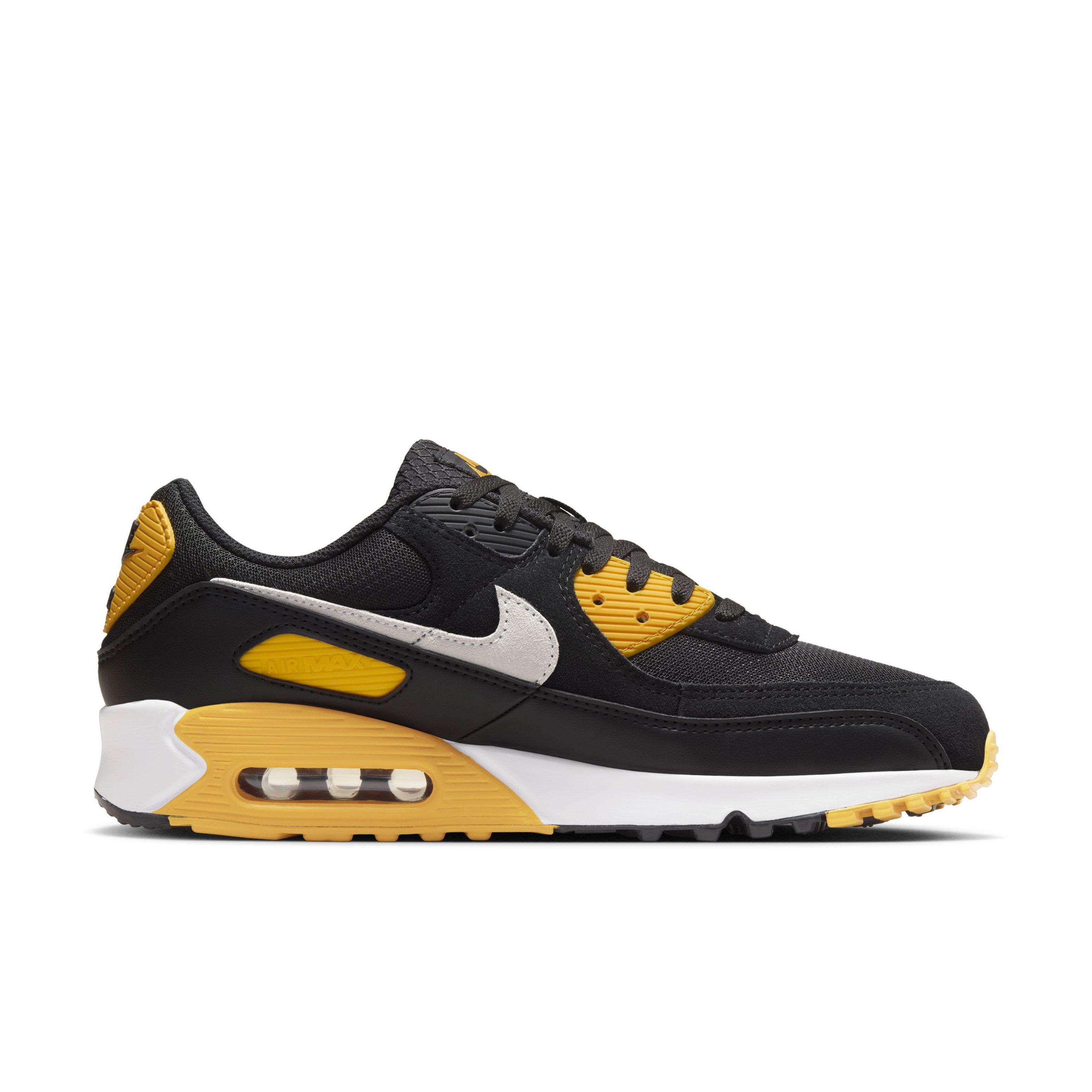 Nike Air Max 90 "Black/University Gold/White" Men's Shoe - BLACK/GOLD/WHITE Thumbnail View 1