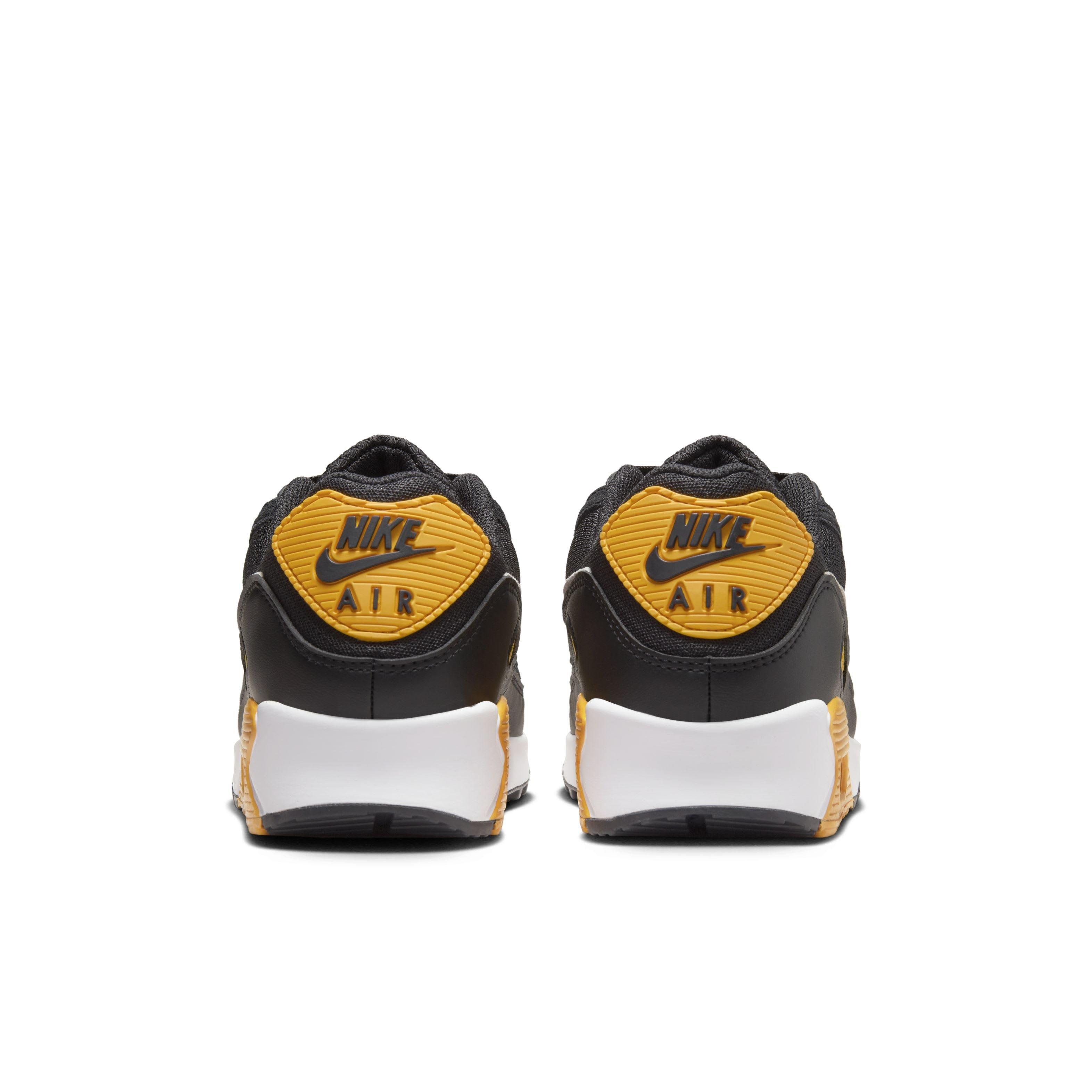 Nike Air Max 90 "Black/University Gold/White" Men's Shoe - BLACK/GOLD/WHITE Thumbnail View 5