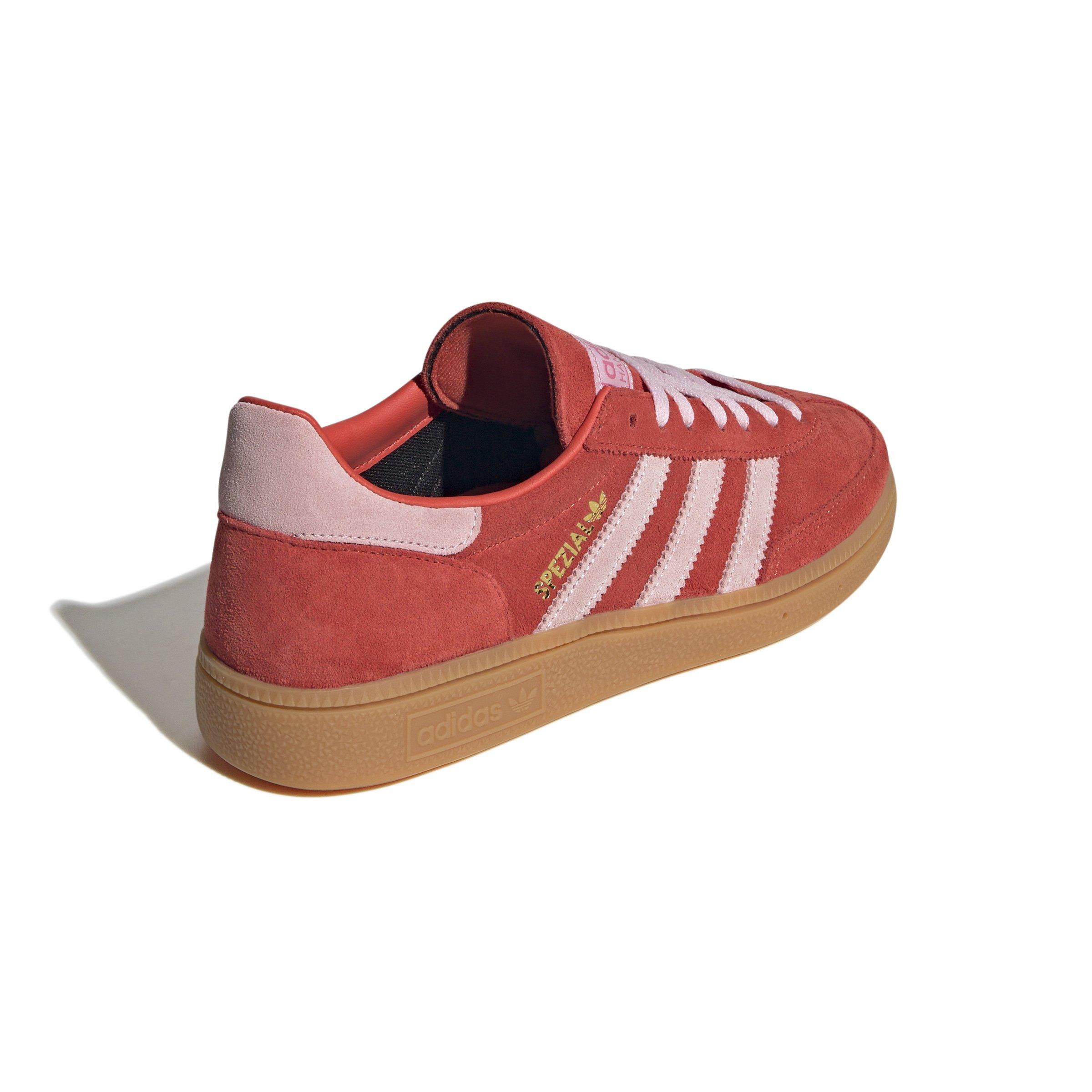 adidas Originals Handball Spezial "Bright Red/Clear Pink/Gum 1" Women's Shoe - RED/PINK/GUM Thumbnail View 4