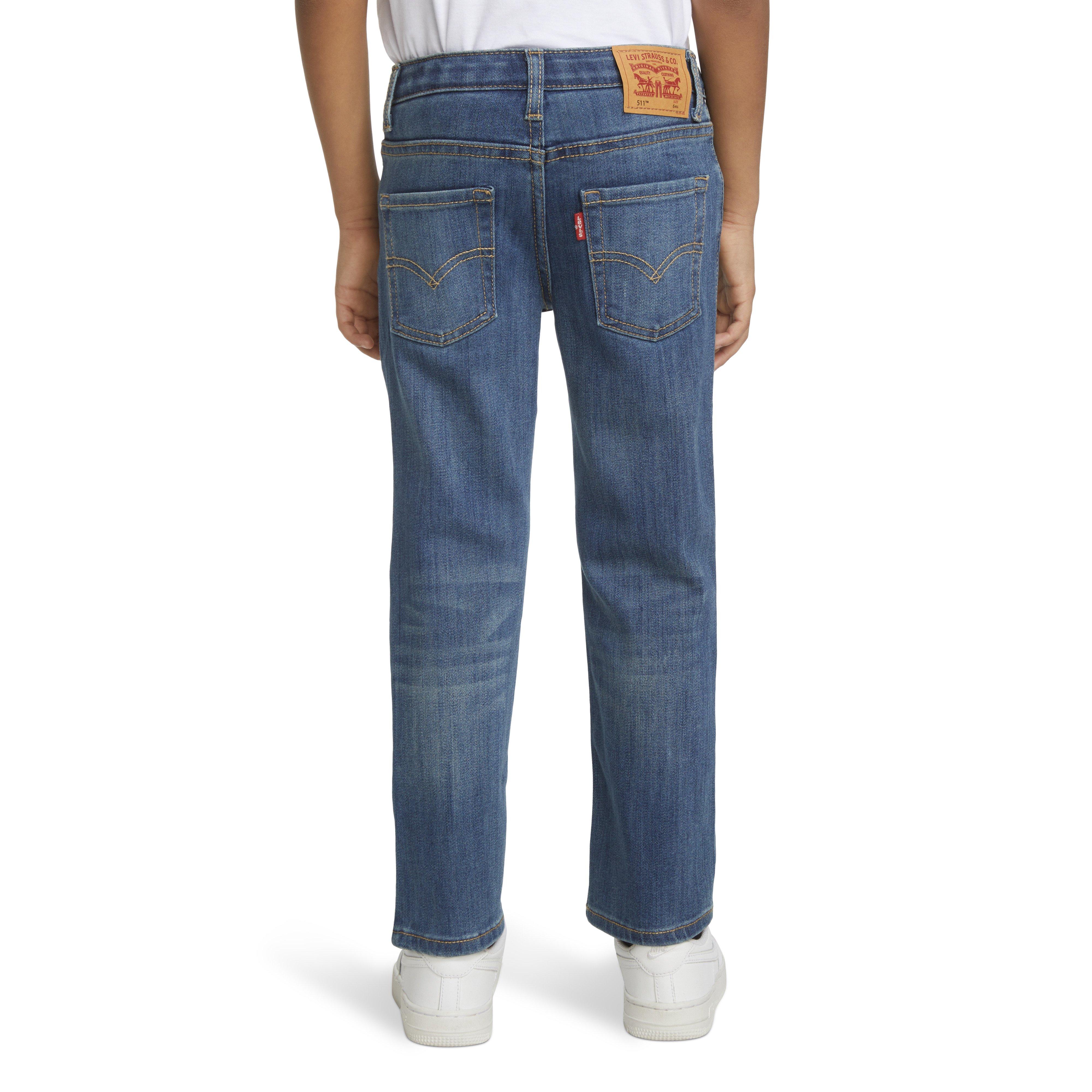 Levi's 511 Eco-Soft Performance Slim Fit Med Wash Little Boys' Well Worn Blue Denim Jeans