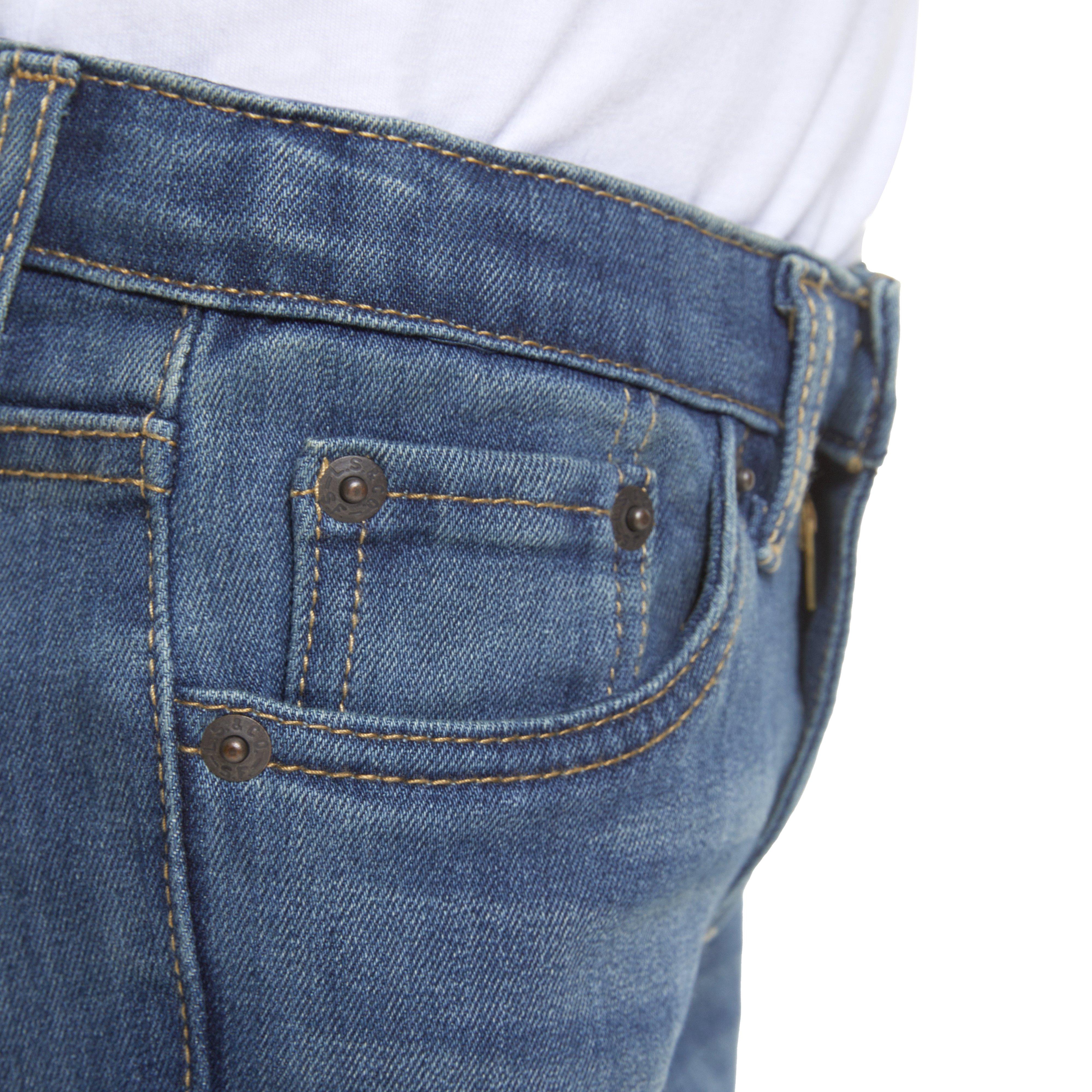 Levi's Little Boys' 511 Eco-Soft Performance Slim Fit Med Wash Well Worn Blue Denim Jeans - WELL WORN BLUE Thumbnail View 5