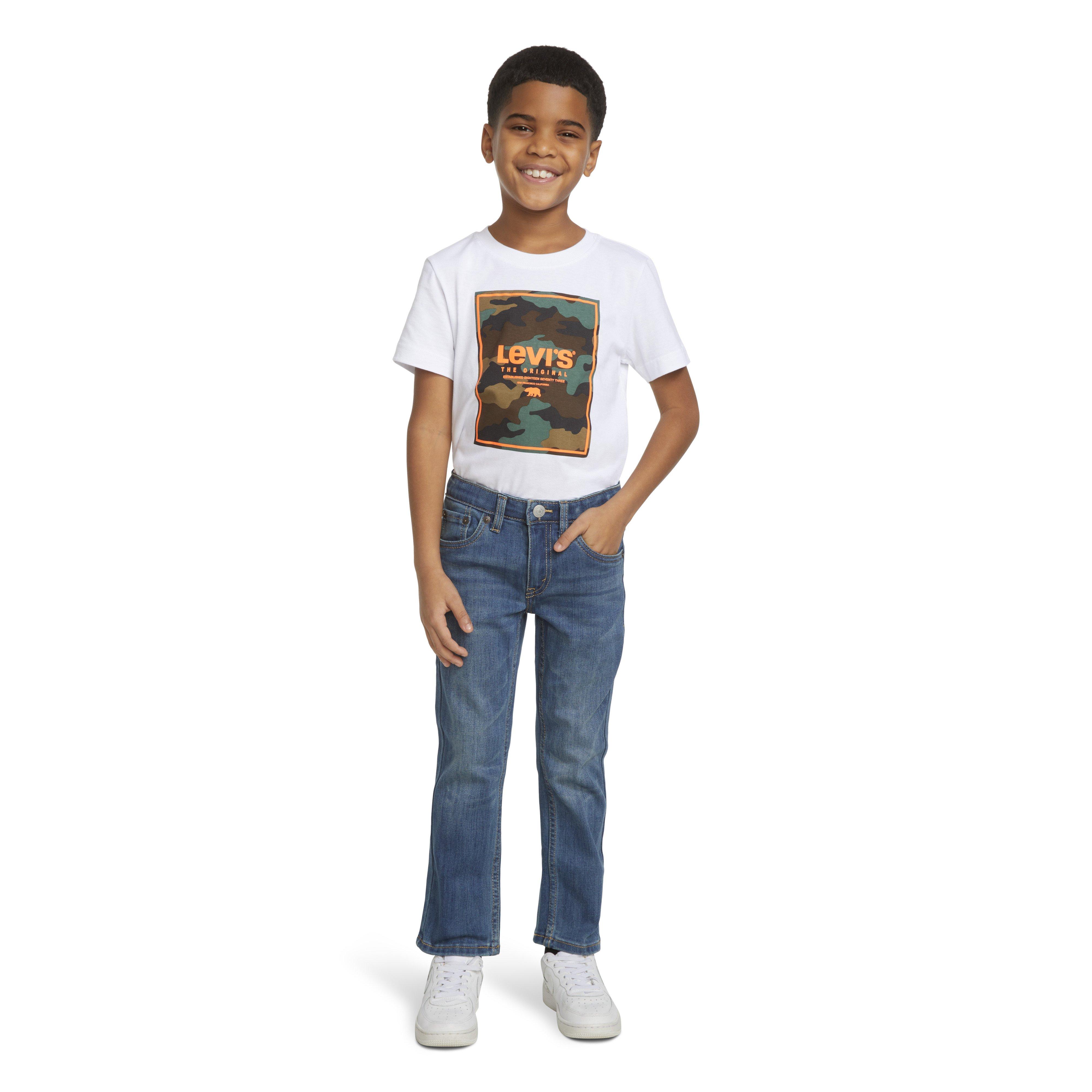 Levi's Little Boys' 511 Eco-Soft Performance Slim Fit Med Wash Well Worn Blue Denim Jeans - WELL WORN BLUE Thumbnail View 10