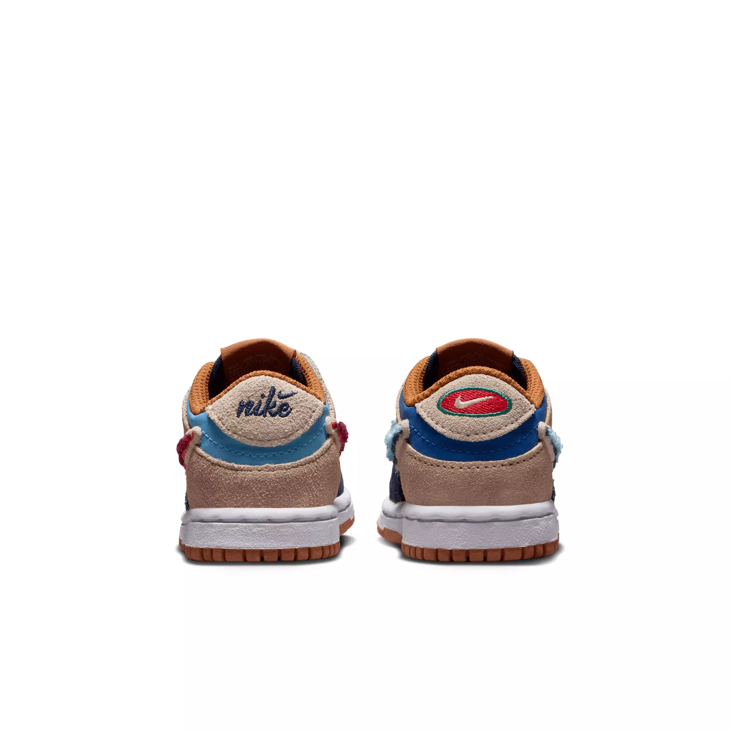 Nike Dunk Low "Midnight Navy/Green Noise/Linen/Speed Red" Infant Boys' Shoe - NAVY/GREEN/LINEN/RED