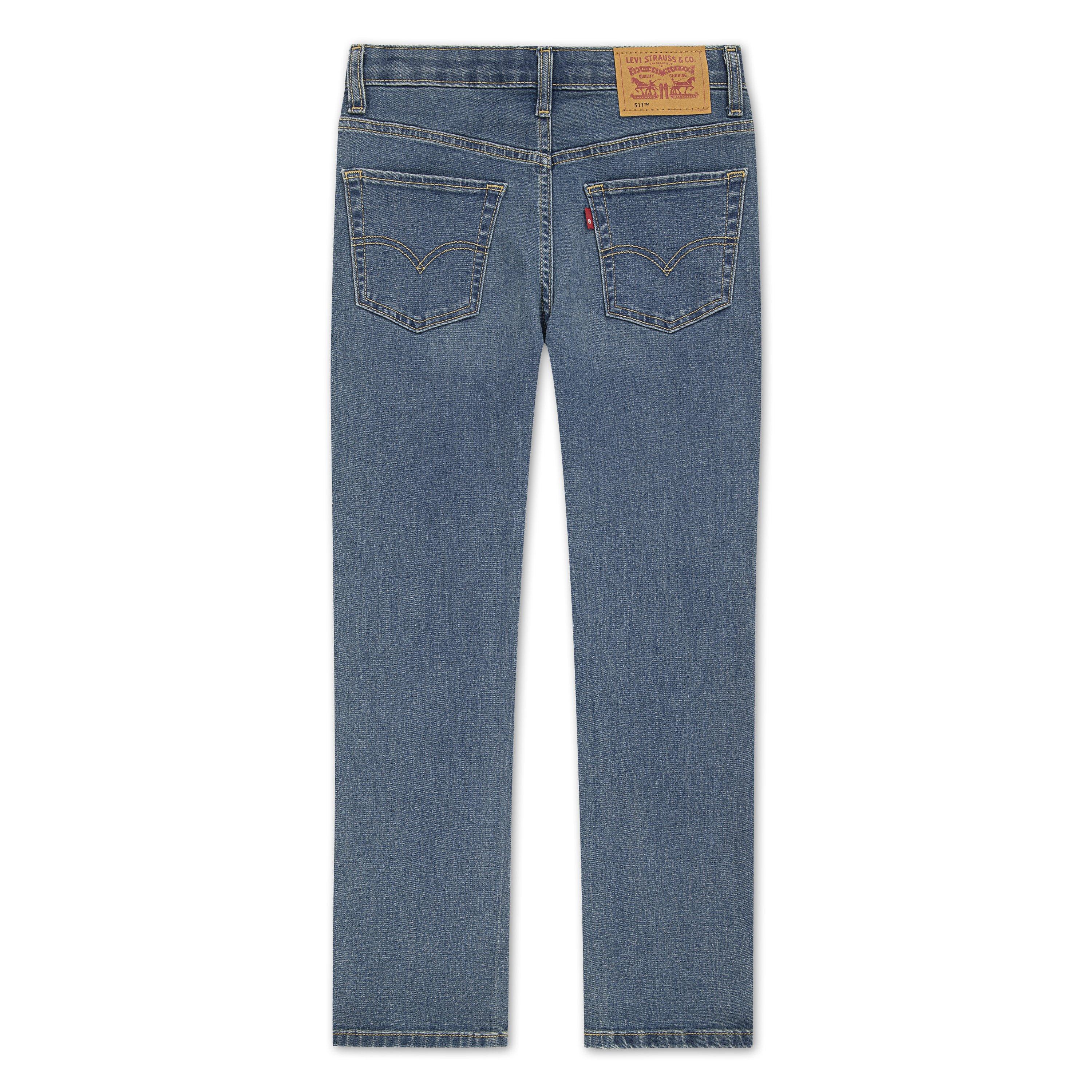 Levi's Big Boys' 511 Eco-Soft Performance Slim Fit Med Wash Well Worn Blue Denim Jeans - WELL WORN BLUE Thumbnail View 9