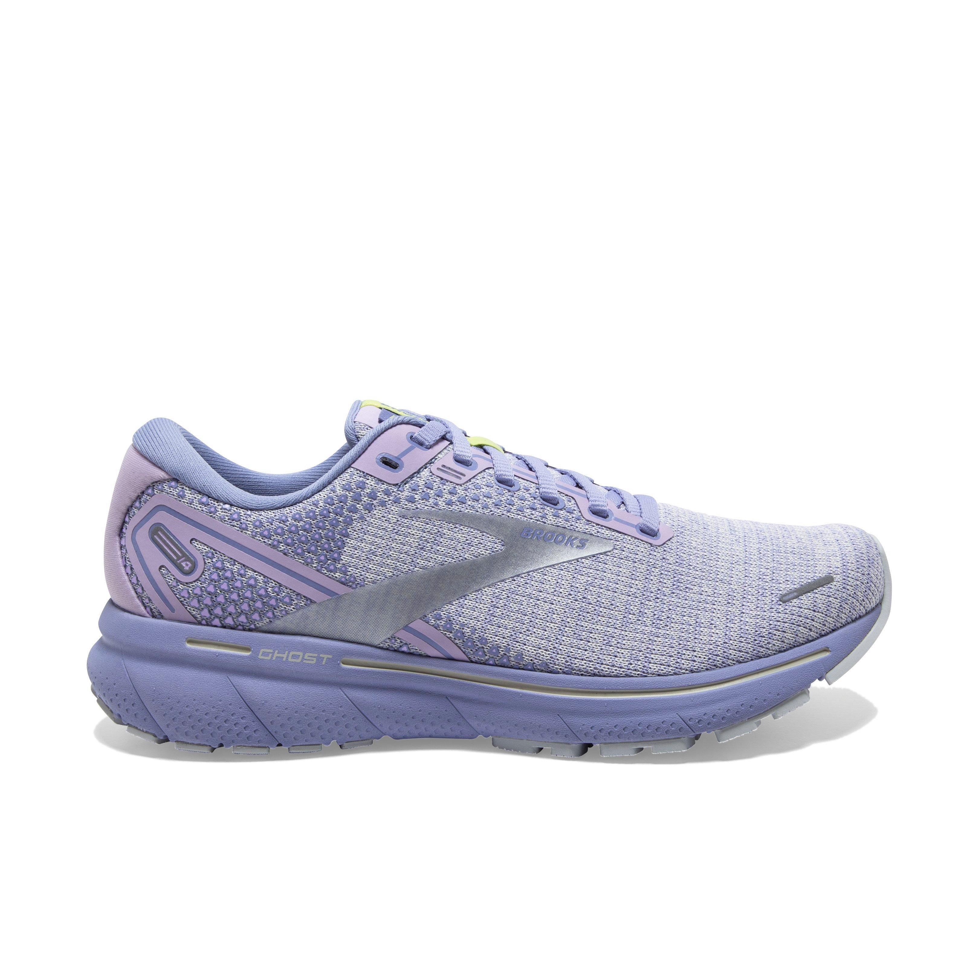 Brooks Ghost 14 "Lilac/Purple/Lime" Women's Running Shoe - LILAC/PURPLE/LIME Thumbnail View 1
