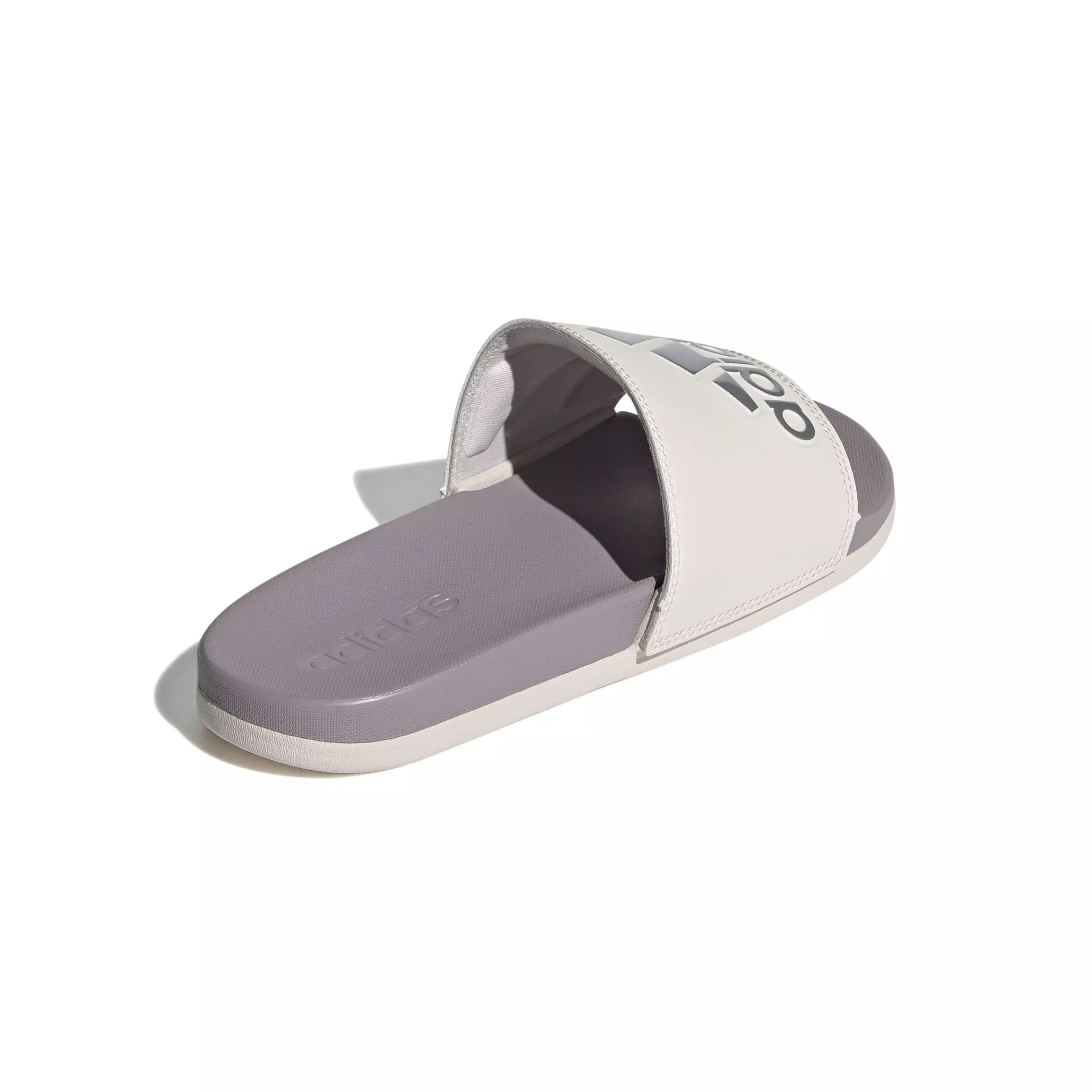 adidas Adilette Comfort "Preloved Fig/Silver Metallic/Putty Mauve" Women's Slide - FIG/SILVER/MAUVE