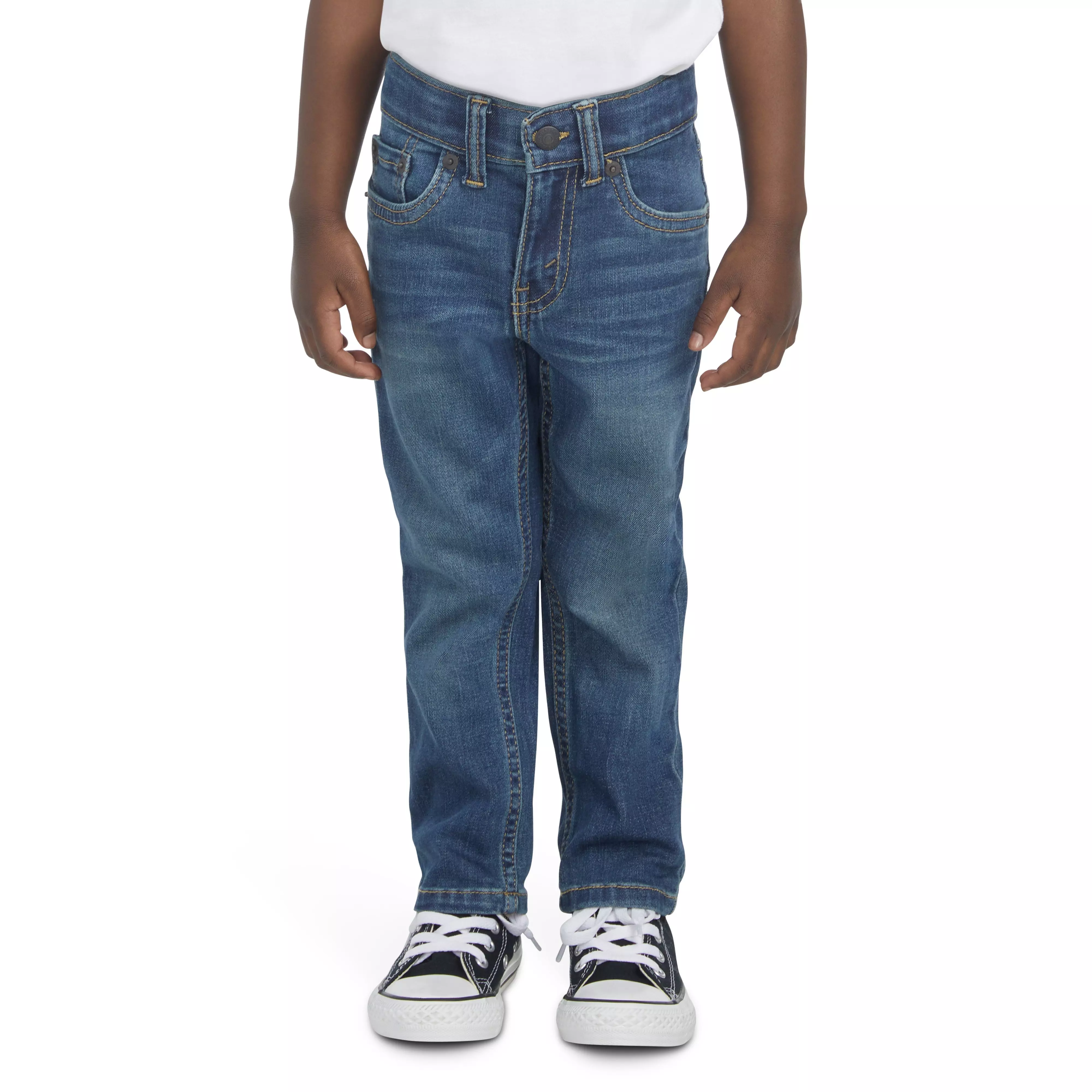 Levi's Toddler Boys' 511 Eco-Soft Performance Slim Fit Med Wash Evans Blue Denim Jeans - EVANS BLUE