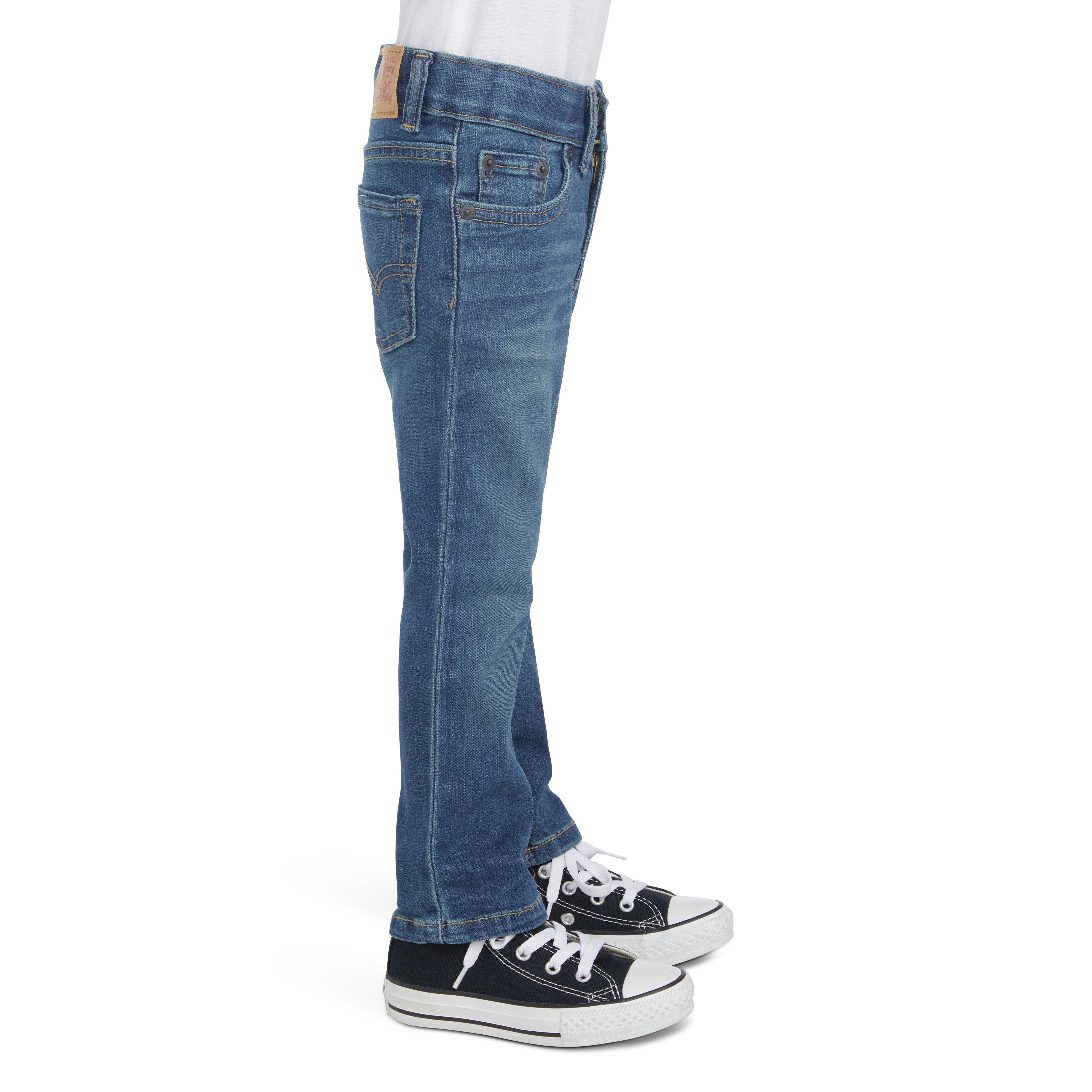 Levi's Toddler Boys' 511 Eco-Soft Performance Slim Fit Med Wash Evans Blue Denim Jeans - EVANS BLUE Thumbnail View 3