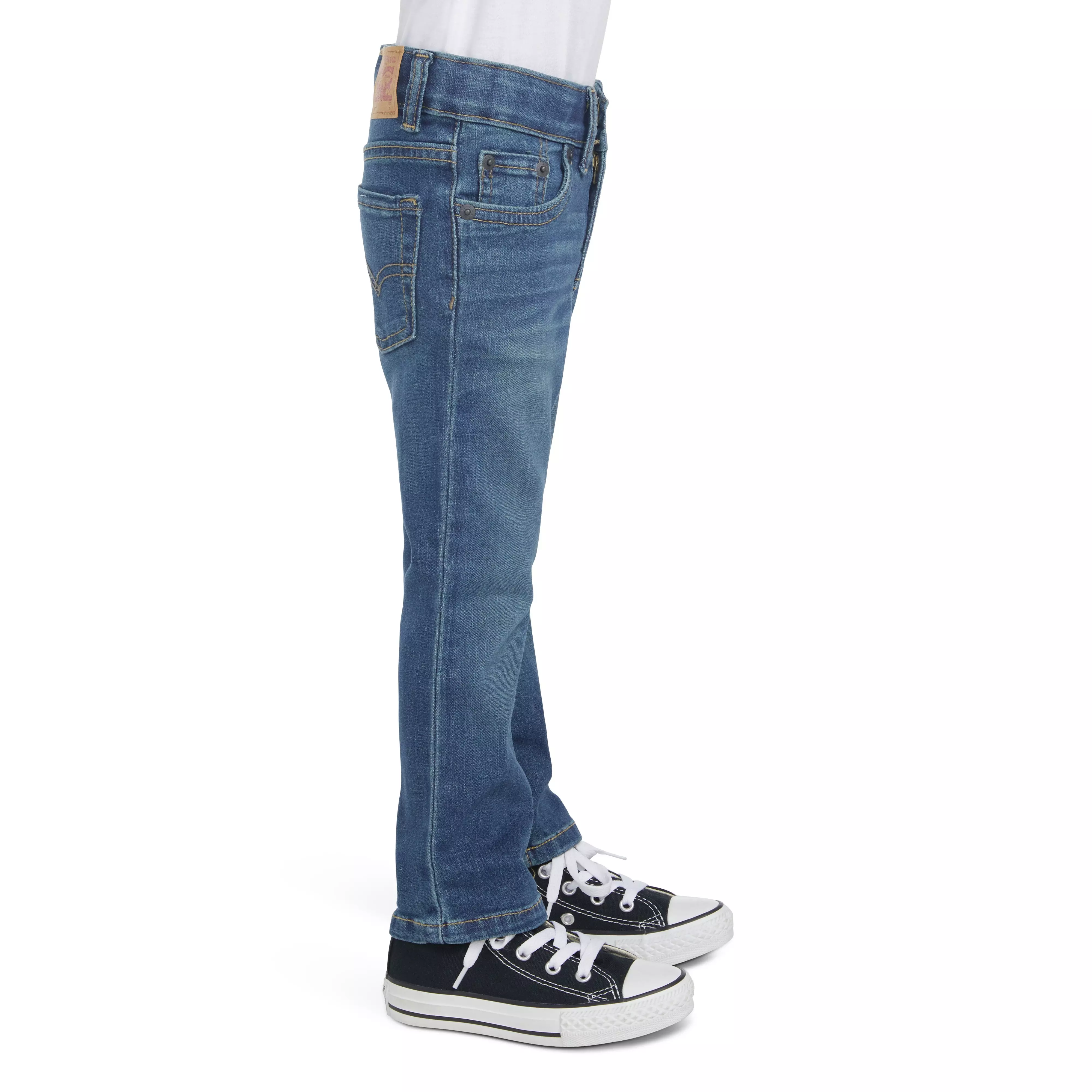 Levi's Toddler Boys' 511 Eco-Soft Performance Slim Fit Med Wash Evans Blue Denim Jeans - EVANS BLUE