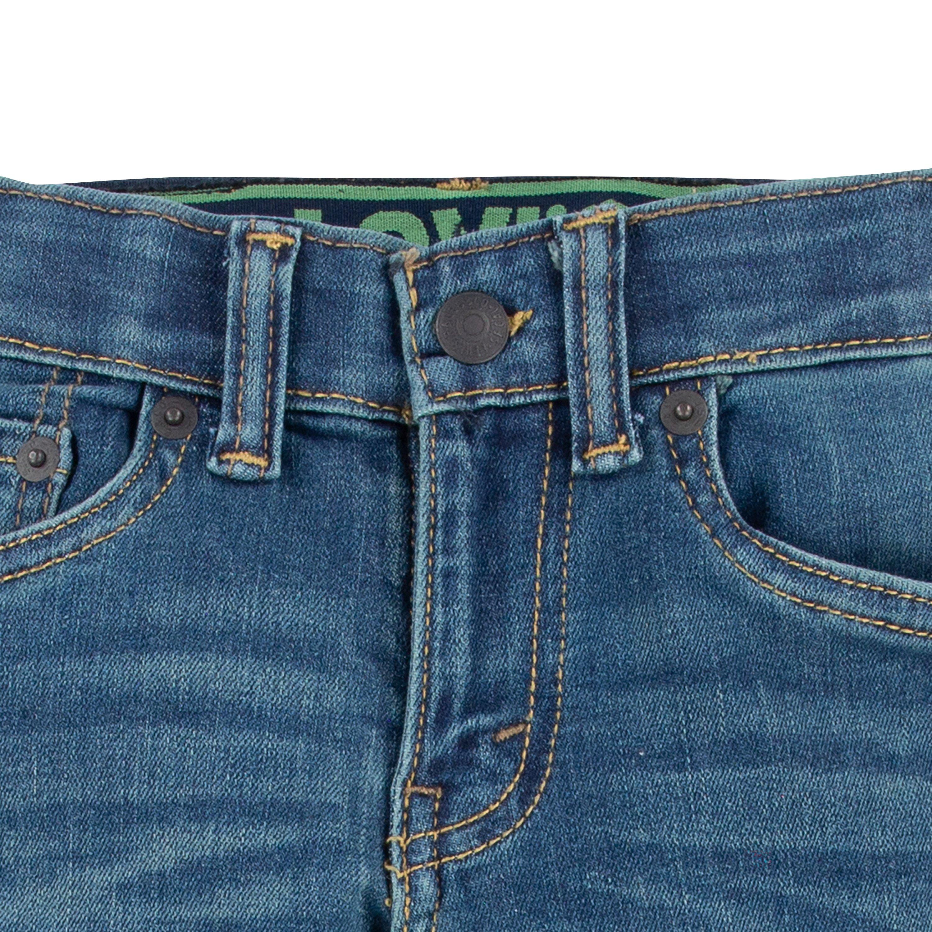 Levi's Toddler Boys' 511 Eco-Soft Performance Slim Fit Med Wash Evans Blue Denim Jeans - EVANS BLUE Thumbnail View 4