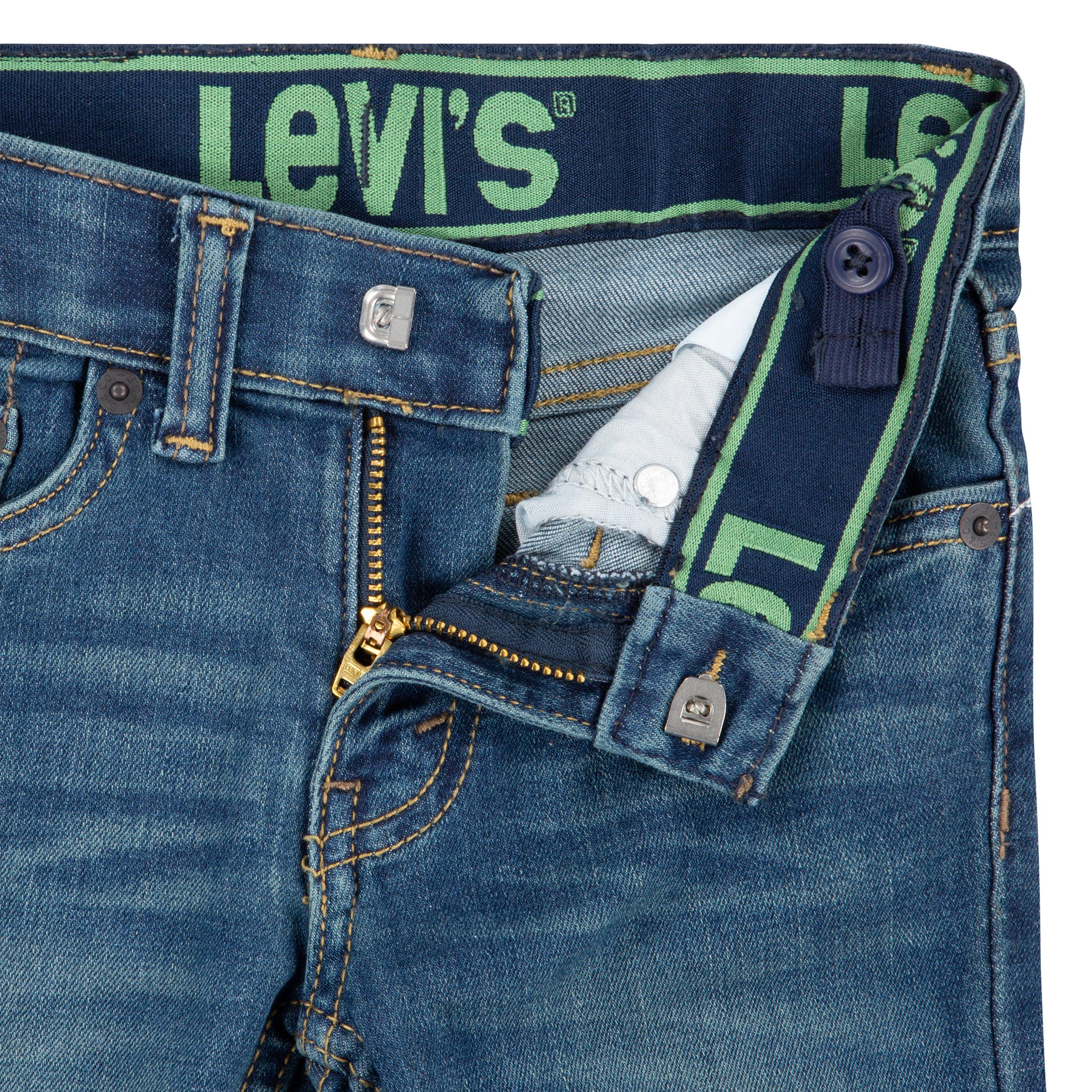 Levi's Toddler Boys' 511 Eco-Soft Performance Slim Fit Med Wash Evans Blue Denim Jeans - EVANS BLUE Thumbnail View 5