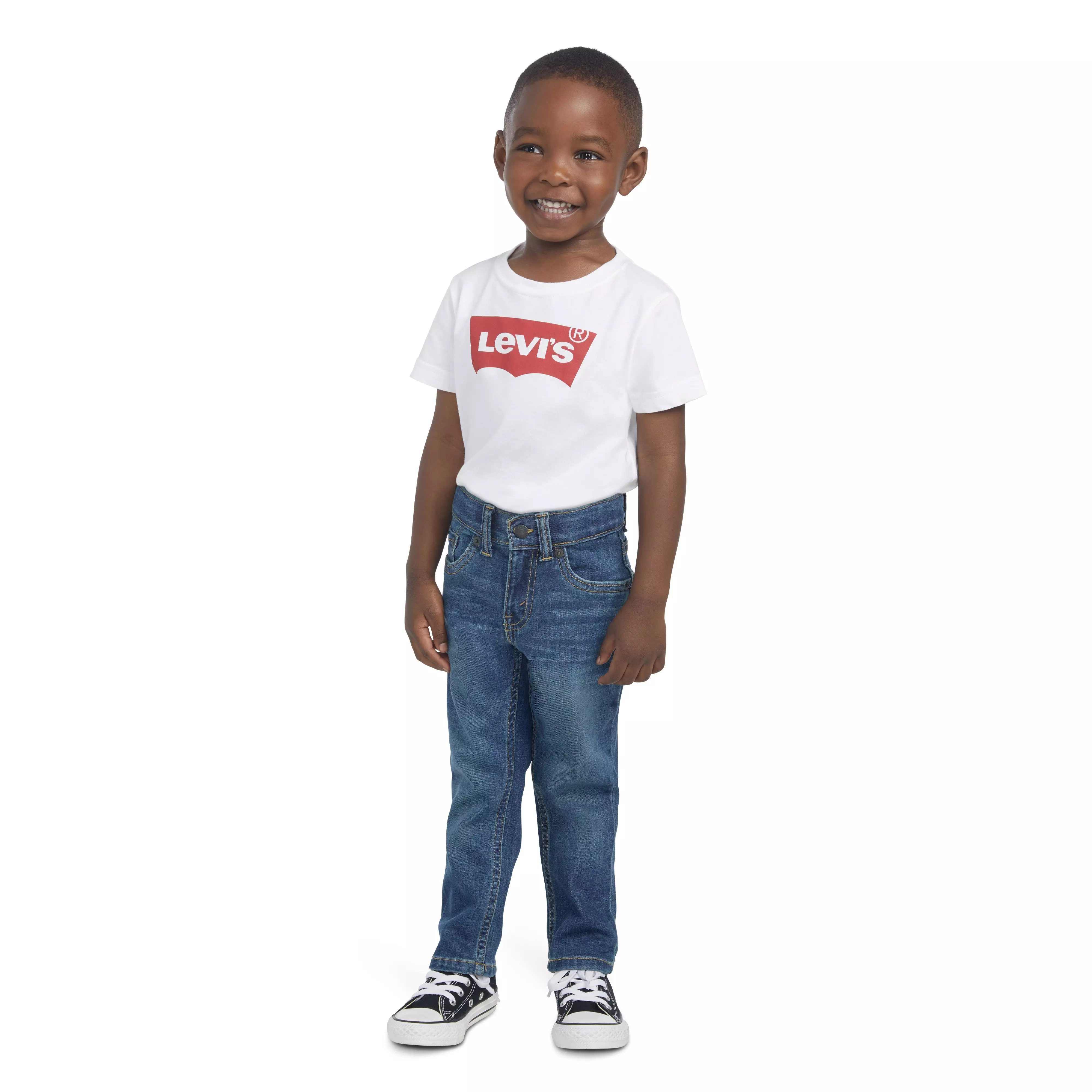 Levi's Toddler Boys' 511 Eco-Soft Performance Slim Fit Med Wash Evans Blue Denim Jeans - EVANS BLUE