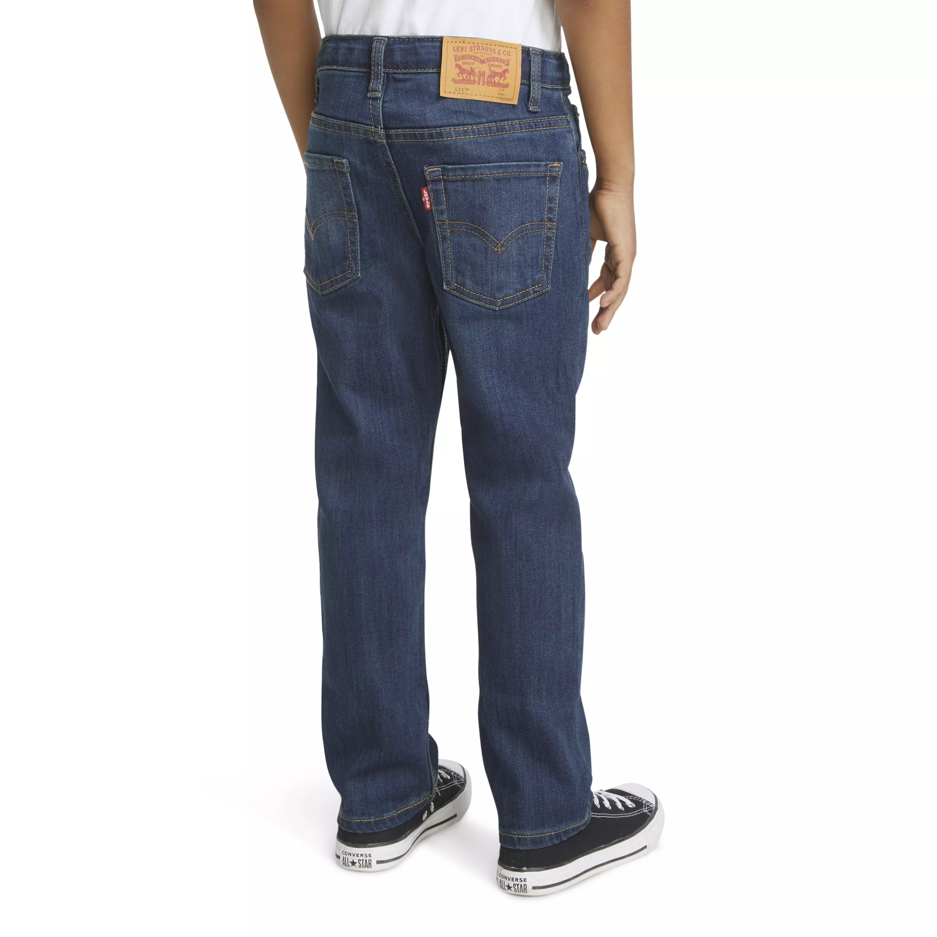 Levi's 511 Eco-Soft Performance Slim Fit Med Wash Little Boys' Evans Blue Denim Jeans - EVANS BLUE
