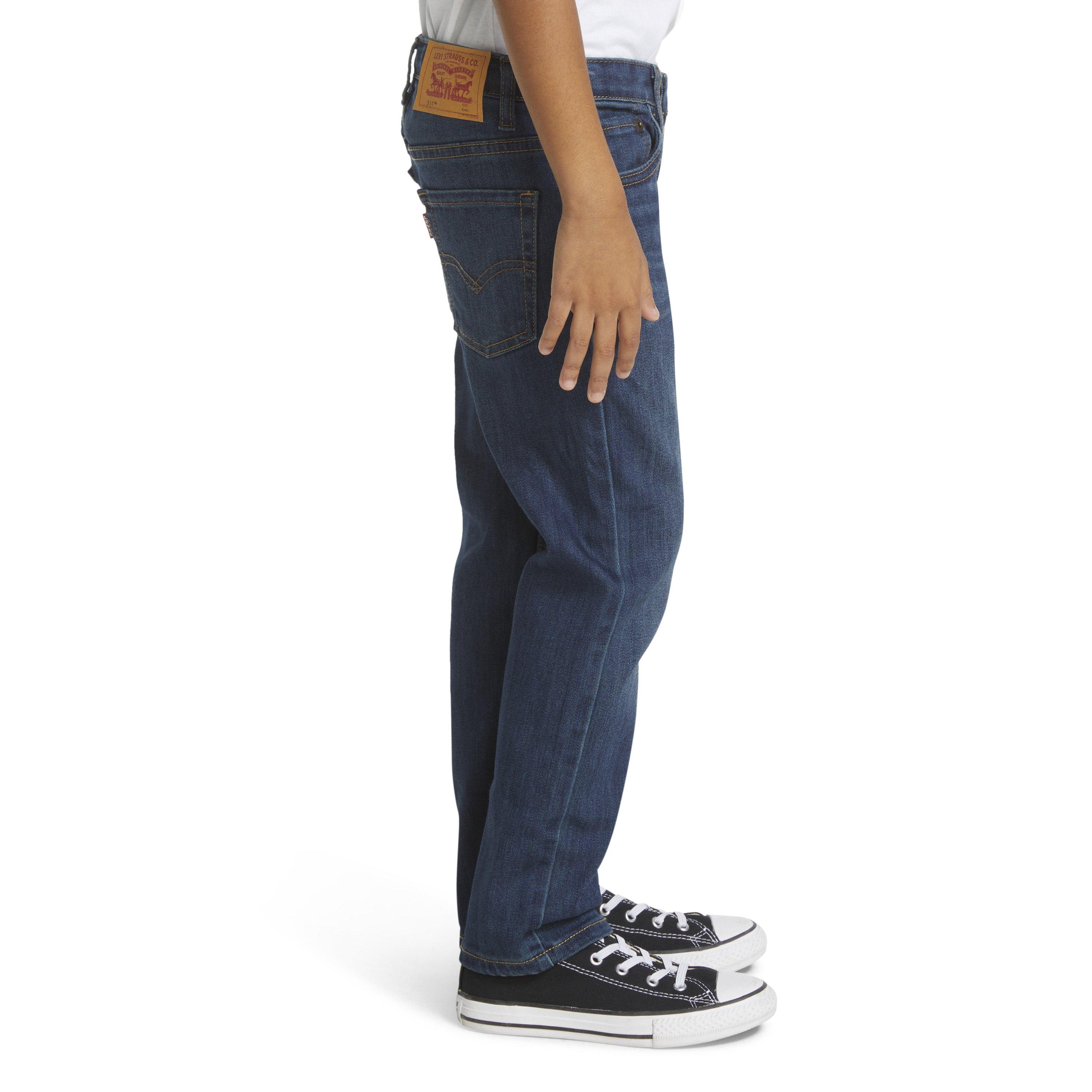 Levi's 511 Eco-Soft Performance Slim Fit Med Wash Little Boys' Evans Blue Denim Jeans - EVANS BLUE