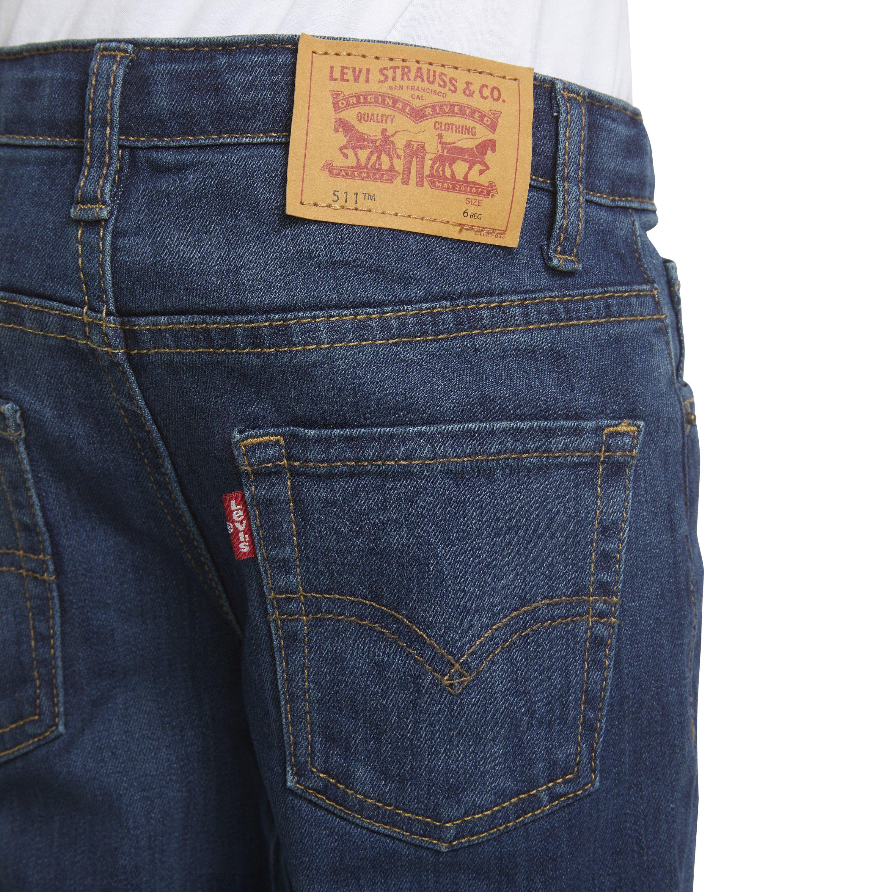 Levi's 511 Eco-Soft Performance Slim Fit Med Wash Little Boys' Evans Blue Denim Jeans - EVANS BLUE