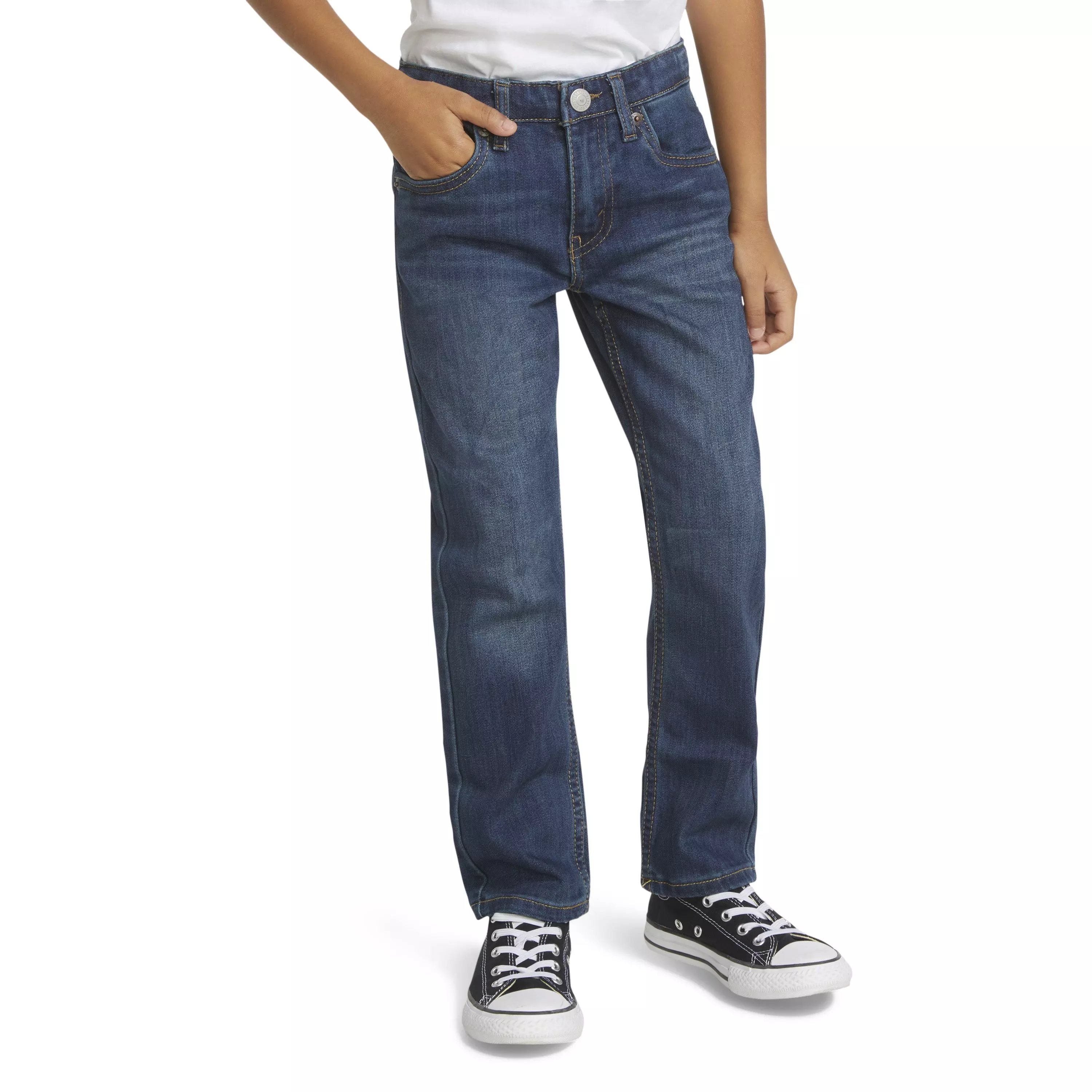 Levi's 511 Eco-Soft Performance Slim Fit Med Wash Little Boys' Evans Blue Denim Jeans - EVANS BLUE