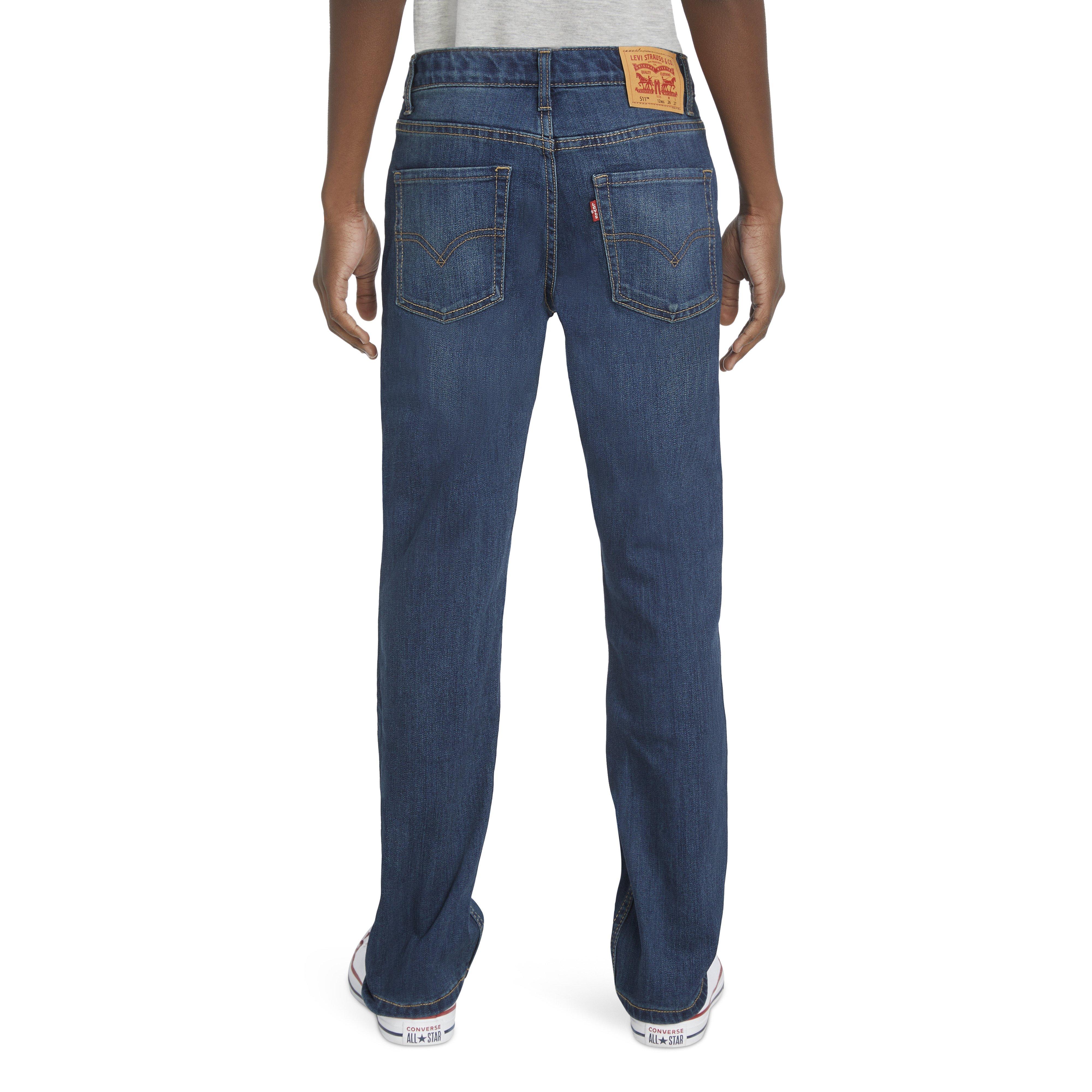 Levi's 511 Eco-Soft Performance Slim Fit Med Wash Big Boys' Evans Blue Denim Jeans