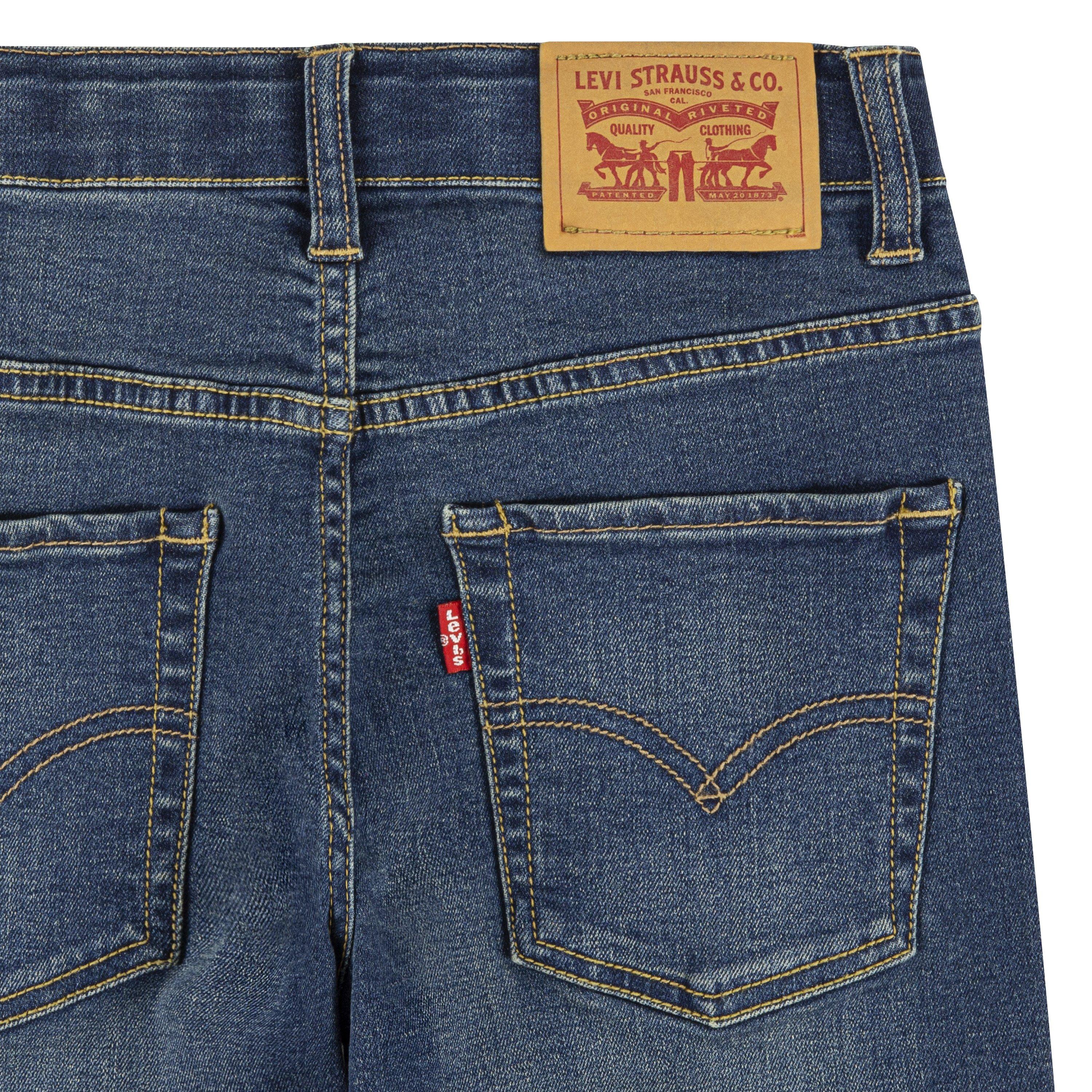 Levi's 511 Eco-Soft Performance Slim Fit Med Wash Big Boys' Evans Blue Denim Jeans - EVANS BLUE Thumbnail View 8