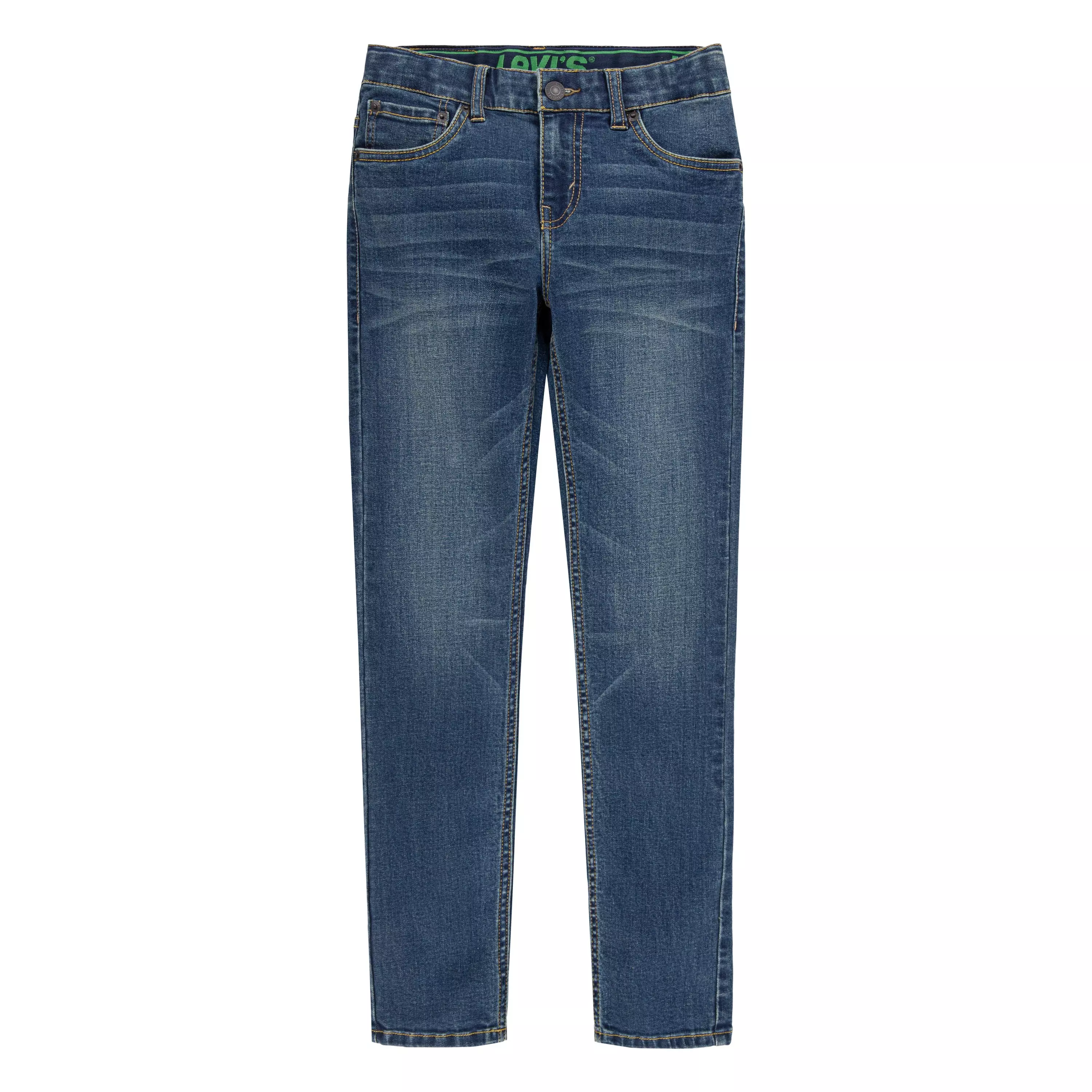 Levi's Big Boys' 511 Eco-Soft Performance Slim Fit Med Wash Evans Blue Denim Jeans - EVANS BLUE