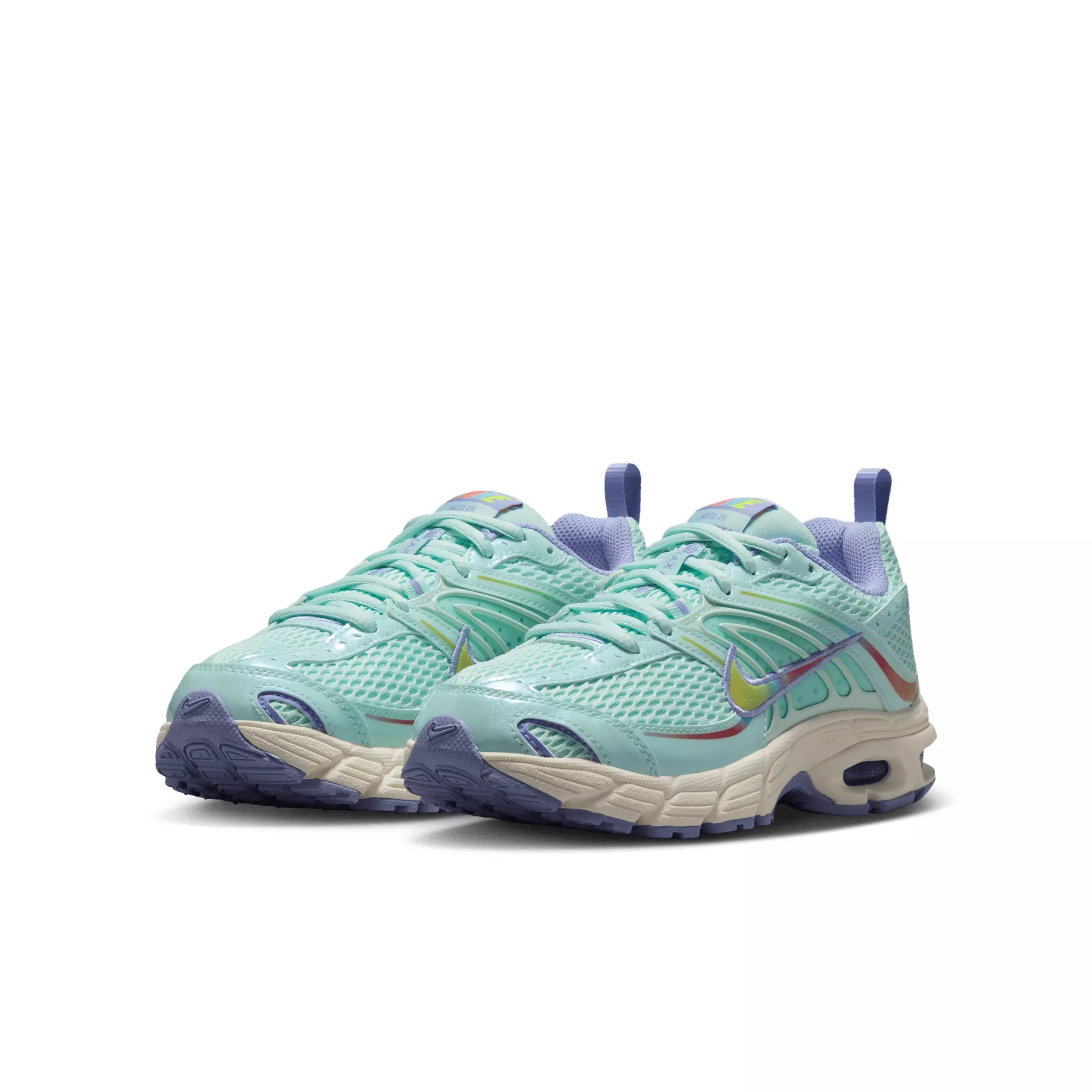 Nike Air Max Moto 2K "Teal Tint/Light Thistle/Sail/Multi-Color" Grade School Girls' Shoe - TEAL/LT THUSTLE/SAIL/MULTI COLOR