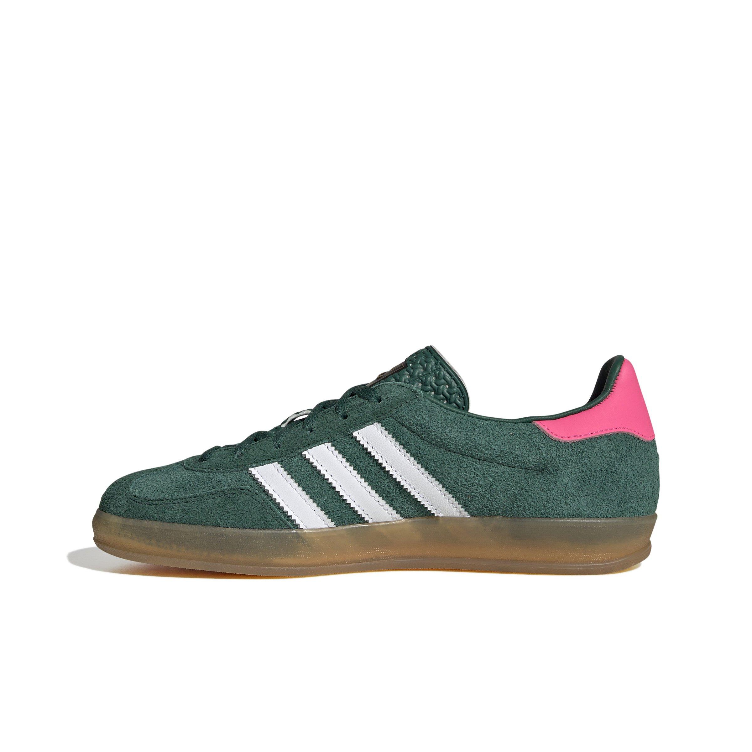 adidas Originals Gazelle "Collegiate Green/Ftwr White/Lucid Pink" Women's Shoe - GREEN/WHITE/PINK Thumbnail View 2