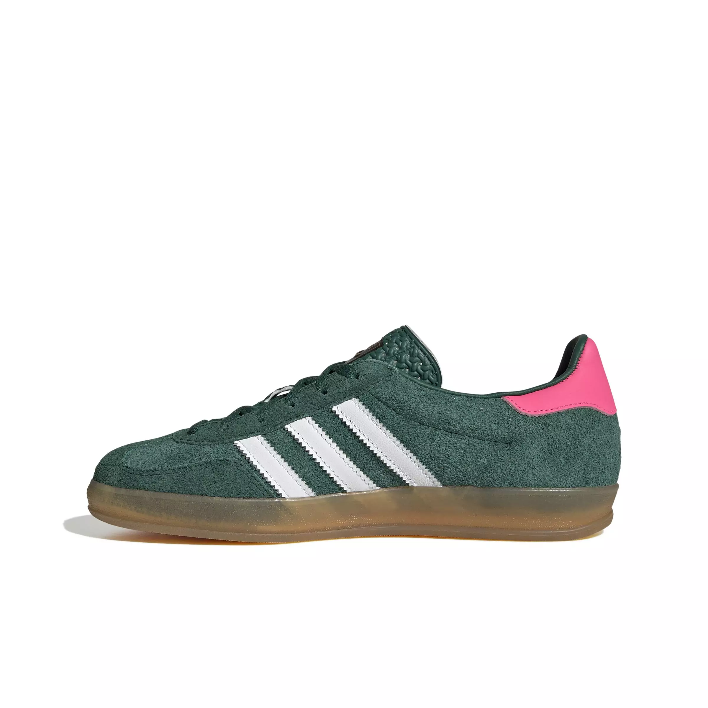 adidas Originals Gazelle "Collegiate Green/Ftwr White/Lucid Pink" Women's Shoe - GREEN/WHITE/PINK