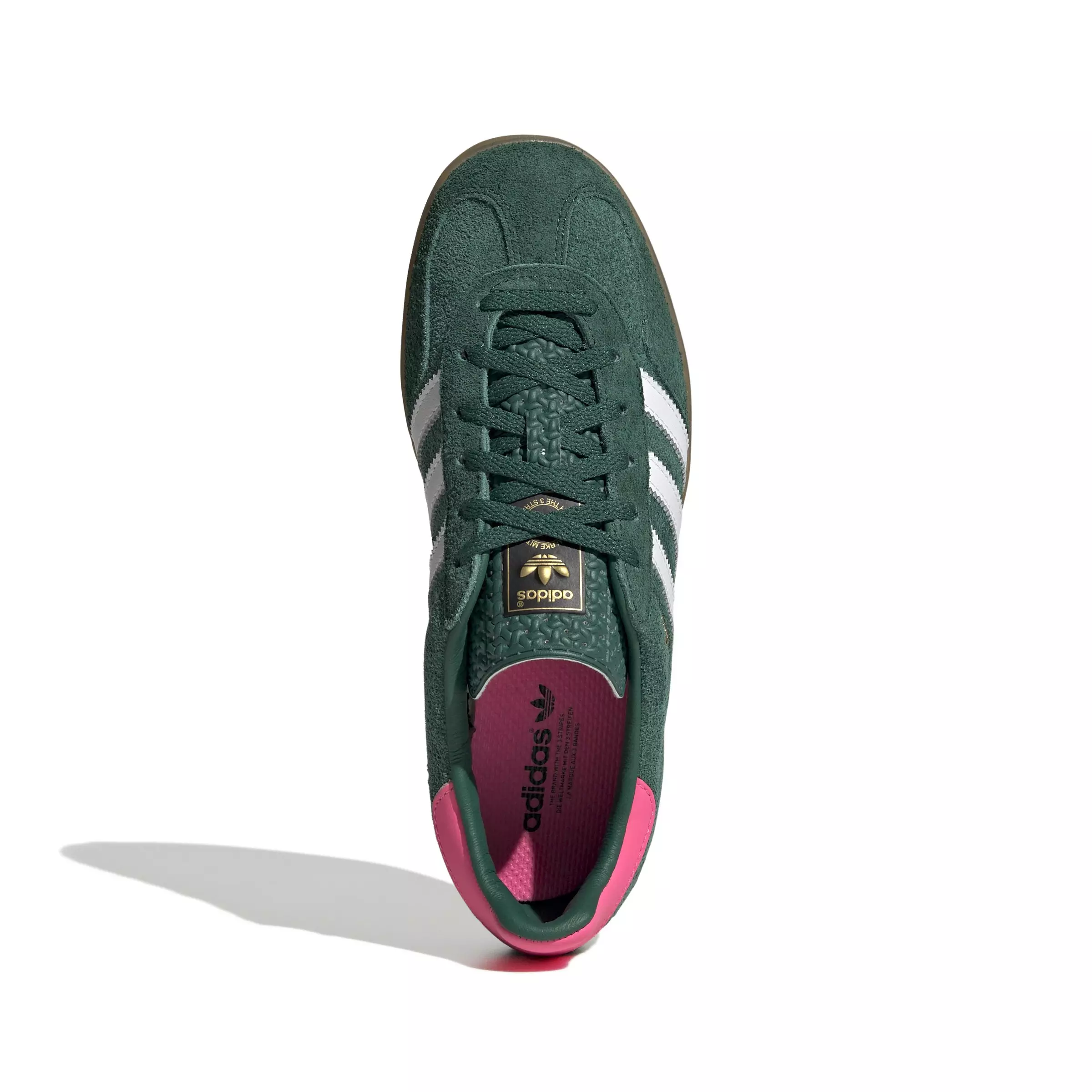 adidas Originals Gazelle "Collegiate Green/Ftwr White/Lucid Pink" Women's Shoe - GREEN/WHITE/PINK