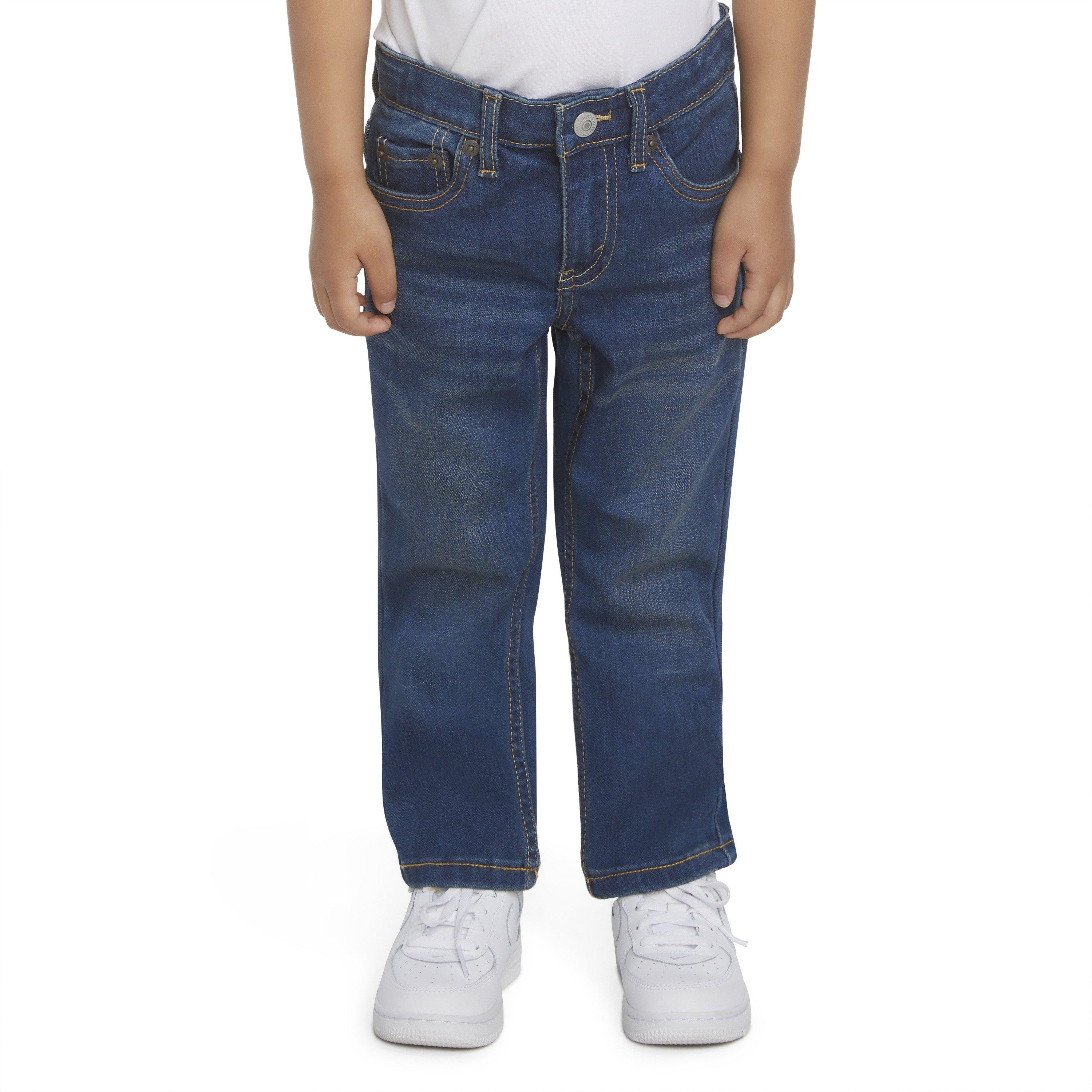 Levi's 511 Eco-Soft Performance Slim Fit Med Wash Toddler Boys' Resilient Denim Jeans - Blue - RESILIENT BLUE Thumbnail View 1