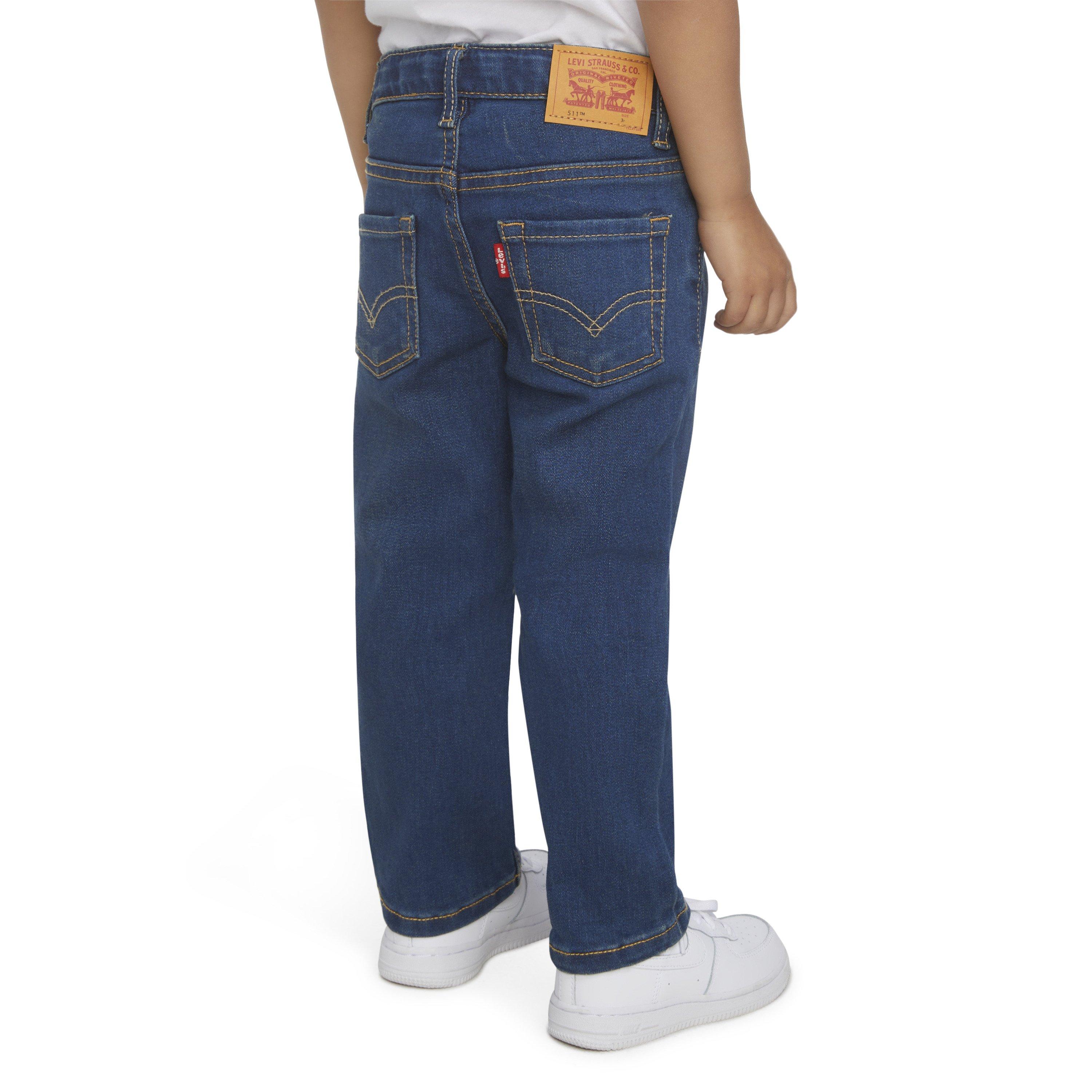 Levi's 511 Eco-Soft Performance Slim Fit Med Wash Toddler Boys' Resilient Blue Denim Jeans - RESILIENT BLUE Thumbnail View 2