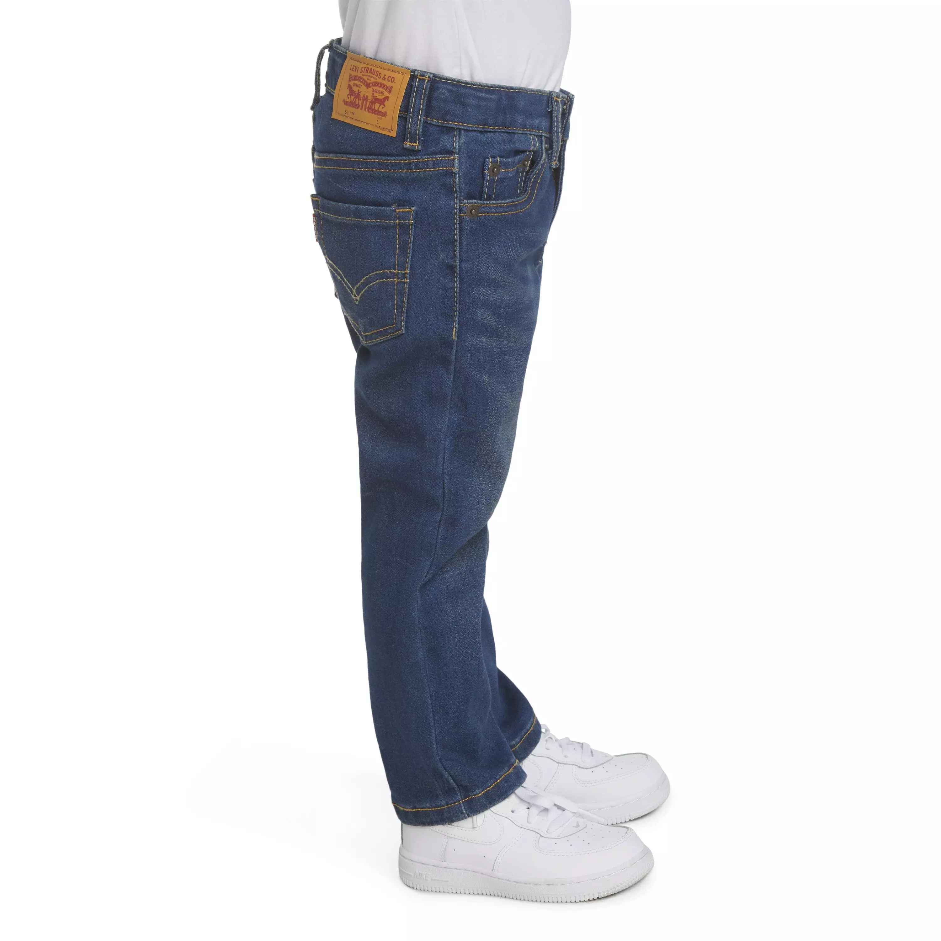 Levi's 511 Eco-Soft Performance Slim Fit Med Wash Toddler Boys' Resilient Denim Jeans - Blue - RESILIENT BLUE