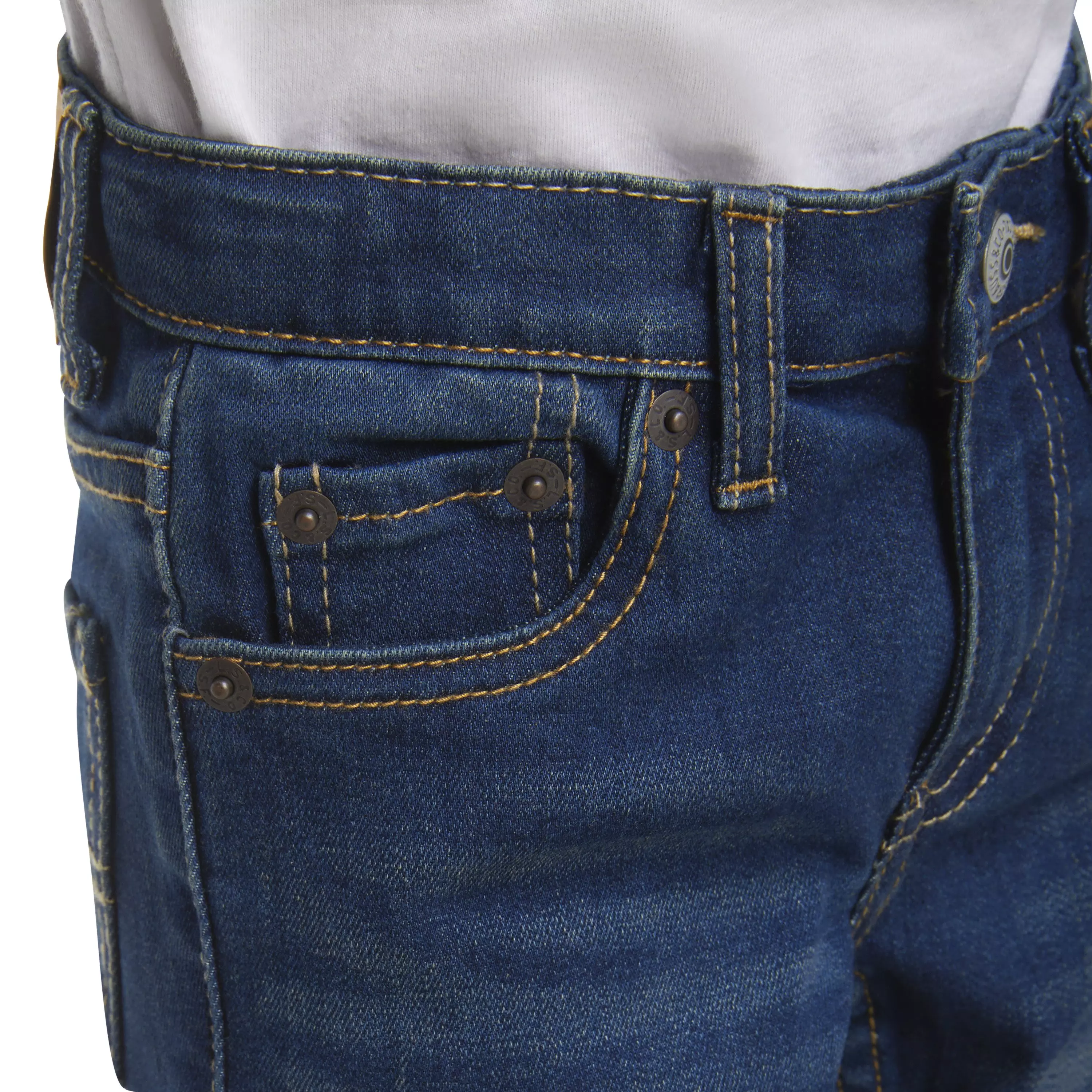 Levi's 511 Eco-Soft Performance Slim Fit Med Wash Toddler Boys' Resilient Blue Denim Jeans - RESILIENT BLUE