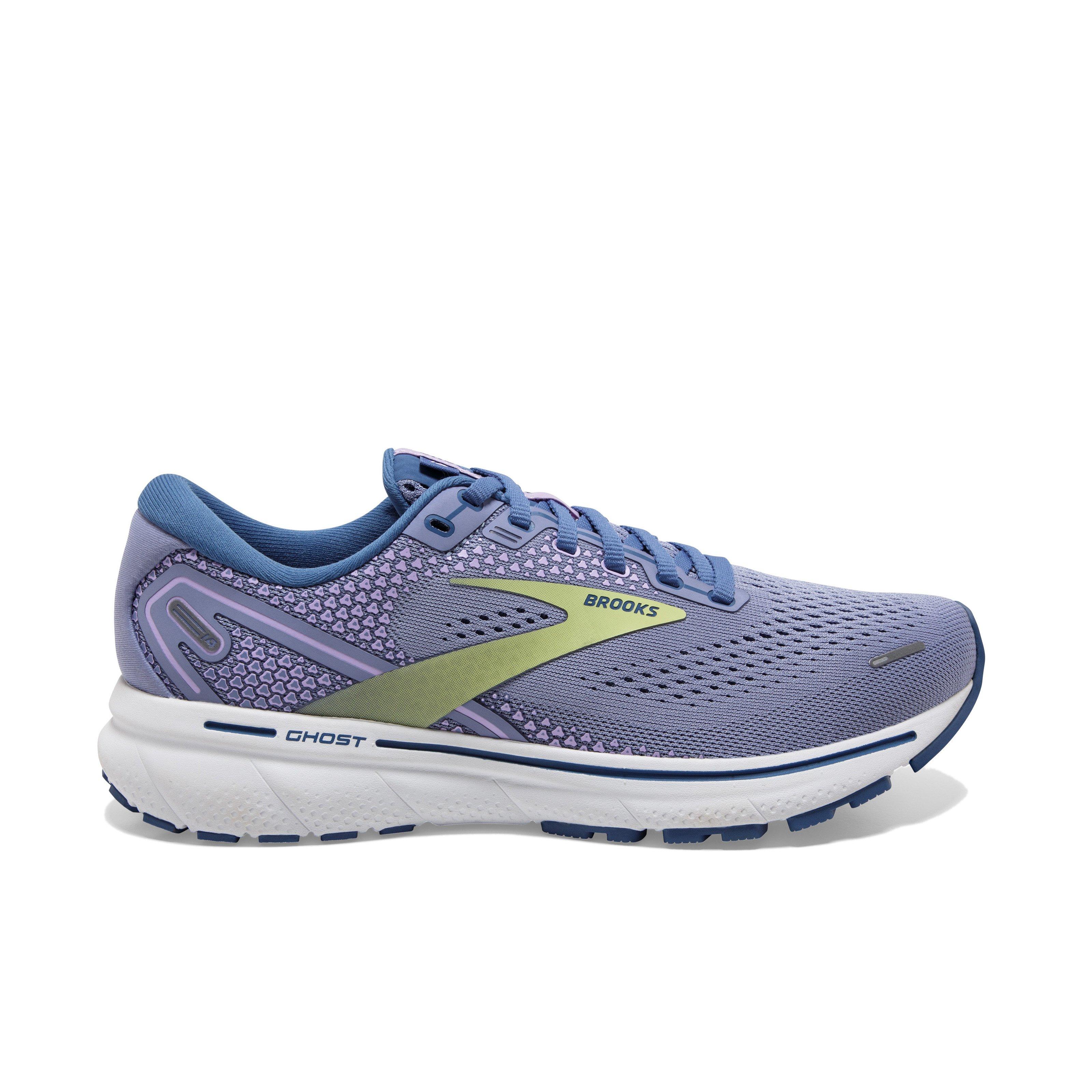 Brooks Ghost 14 "Light Purple/Navy/Lime" Women's Running Shoe - LT PURPLE/NAVY/LIME Thumbnail View 1
