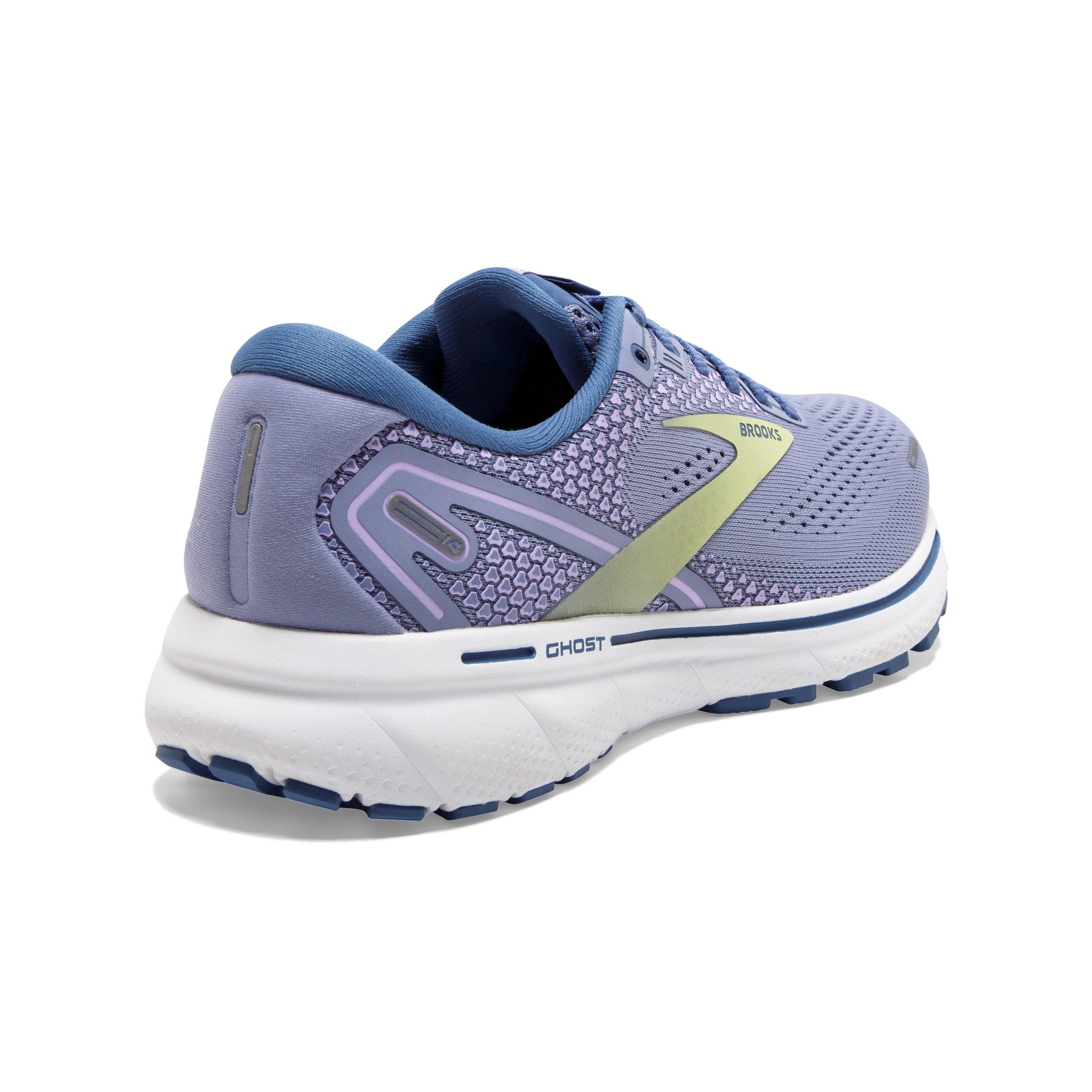 Brooks Ghost 14 "Light Purple/Navy/Lime" Women's Running Shoe - LT PURPLE/NAVY/LIME Thumbnail View 4