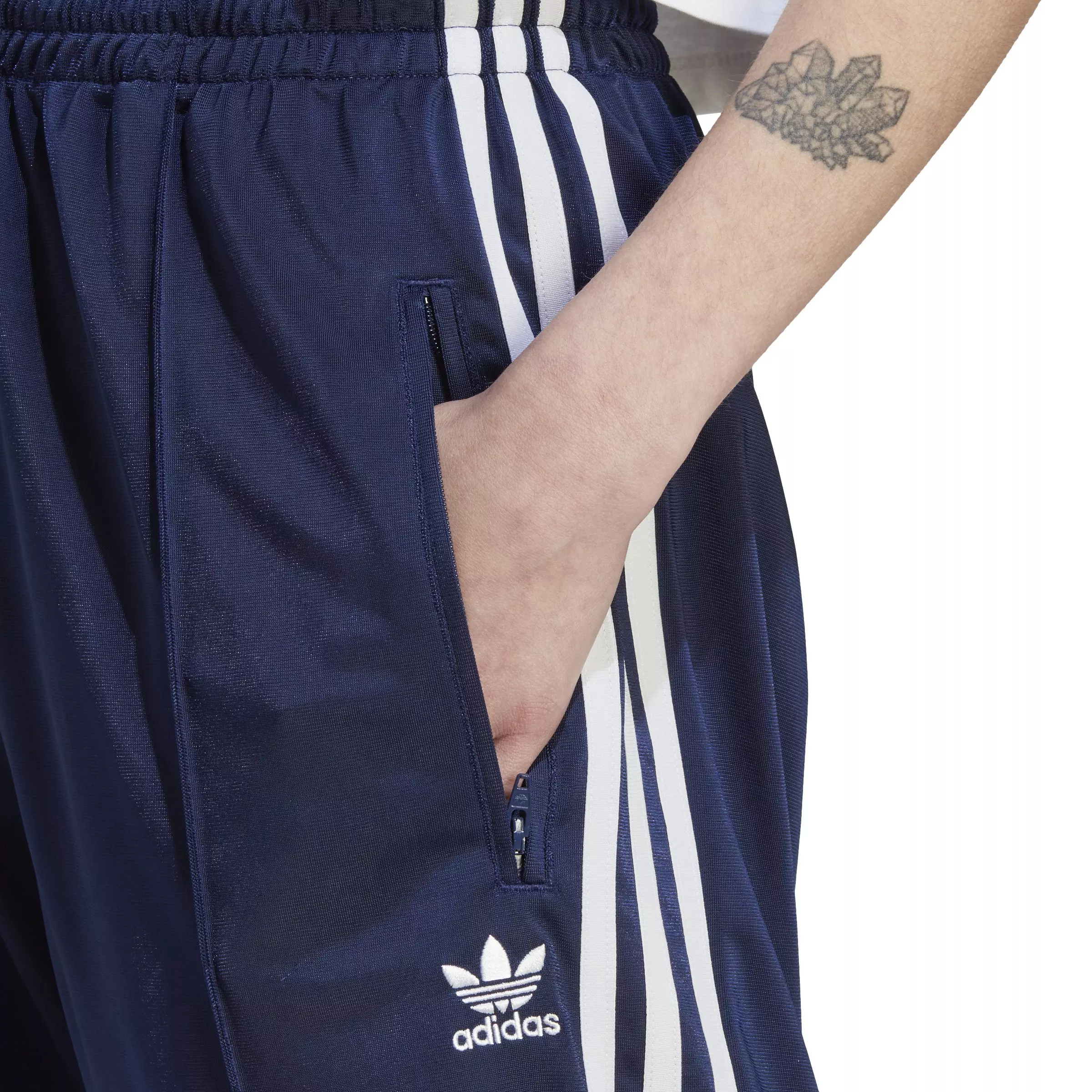 adidas Originals Women's Firebird Loose Tracksuit Bottoms -Navy - NAVY