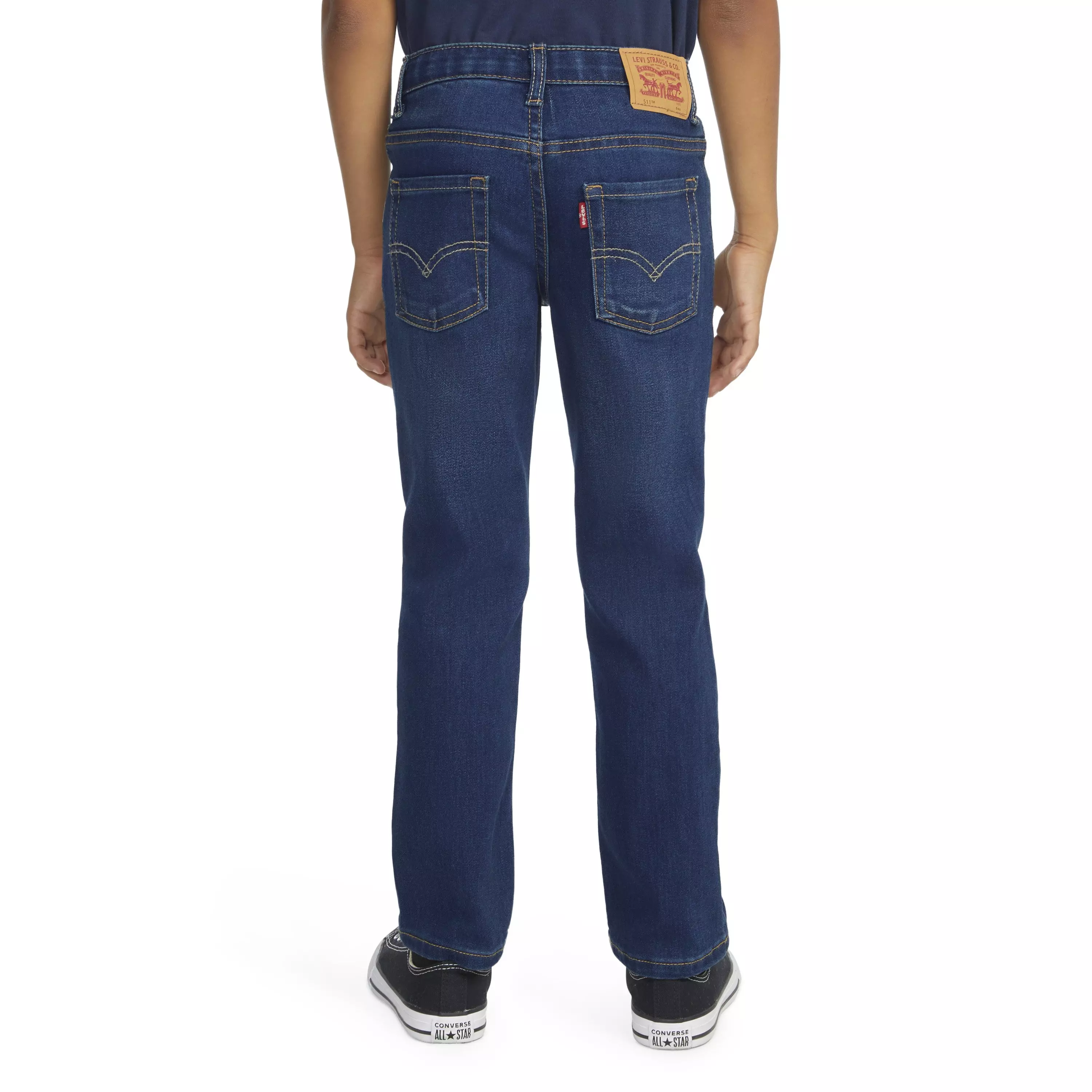 Levi's 511 Eco-Soft Performance Slim Fit Med Wash Little Boys' Resilient Denim Jeans - Blue - RESILIENT BLUE