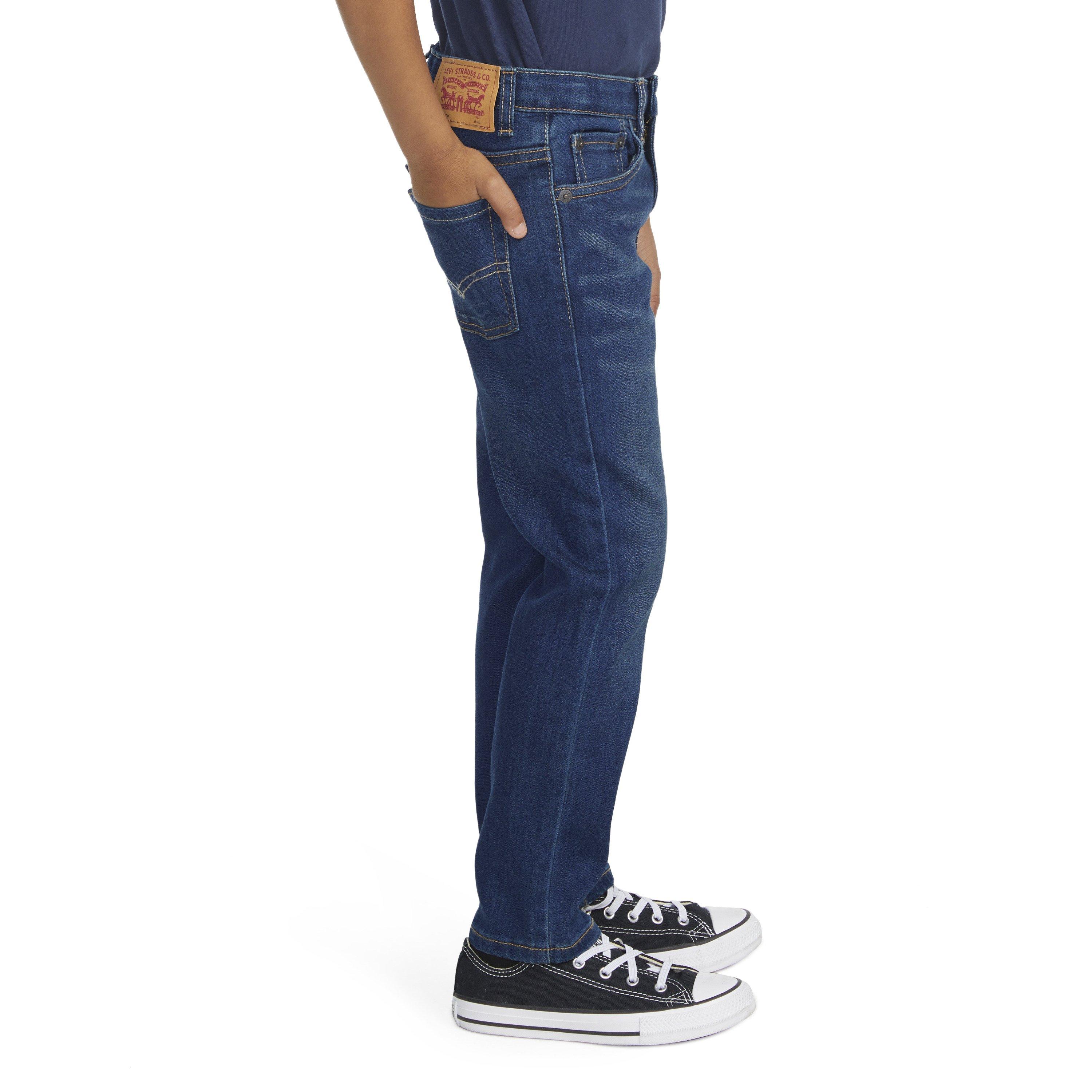 Levi's 511 Eco-Soft Performance Slim Fit Med Wash Little Boys' Resilient Blue Denim Jeans - RESILIENT BLUE Thumbnail View 3