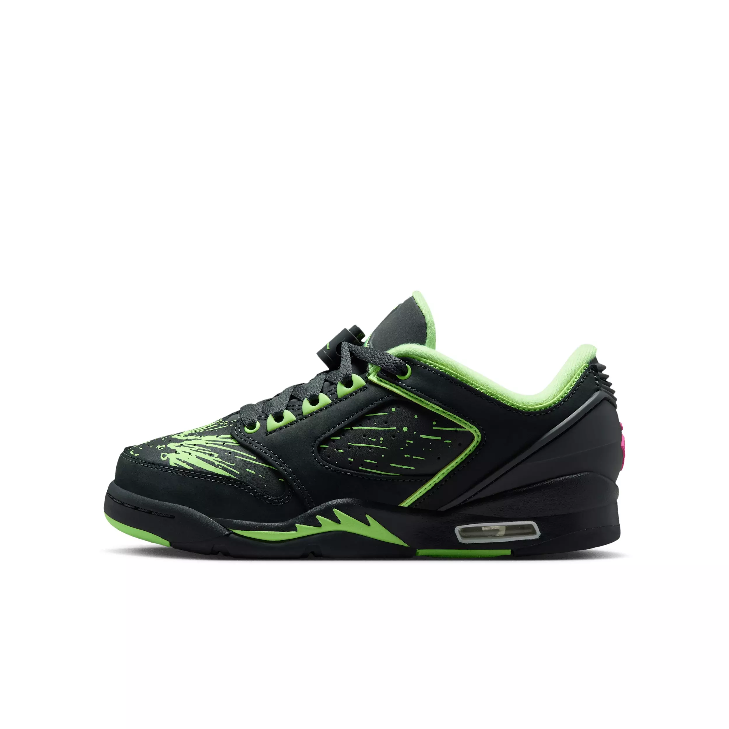 Jordan Sixty Plus Low "Anthracite/Lime Blast/Pink Blast/Anthracite" Grade School Boys' Shoe - ANTHRACITE/LIME/PINK/ANTHRACITE