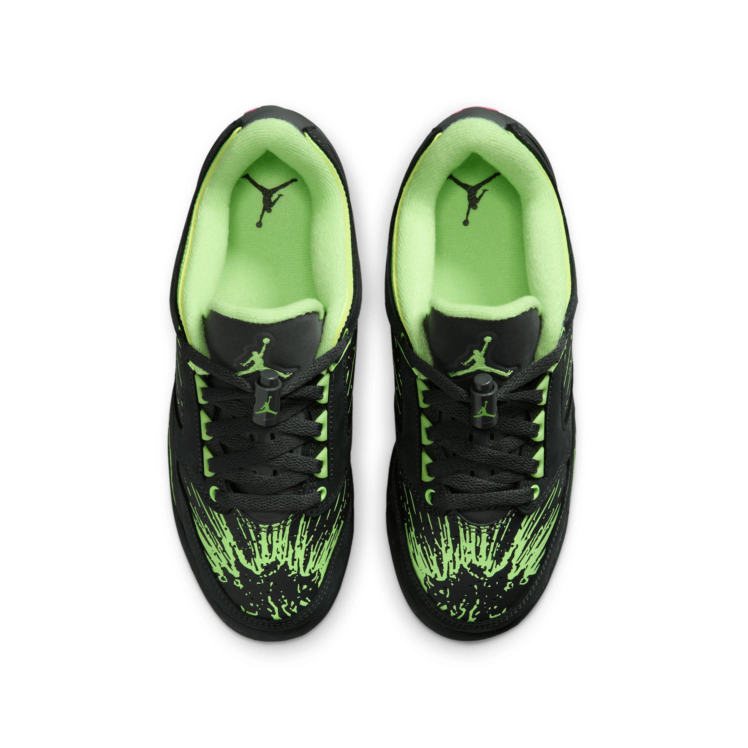 Jordan Sixty Plus Low "Anthracite/Lime Blast/Pink Blast/Anthracite" Grade School Boys' Shoe - ANTHRACITE/LIME/PINK/ANTHRACITE