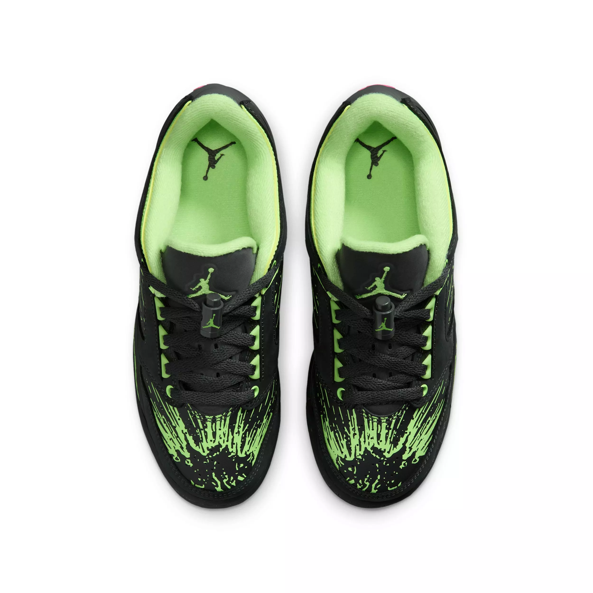 Jordan Sixty Plus Low "Anthracite/Lime Blast/Pink Blast/Anthracite" Grade School Boys' Shoe - ANTHRACITE/LIME/PINK/ANTHRACITE