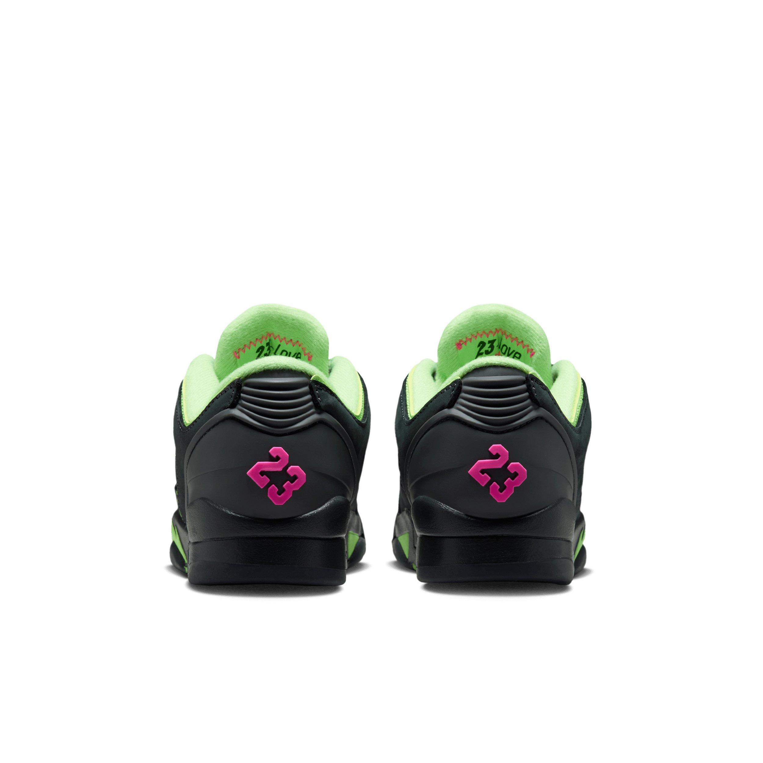 Jordan Sixty Plus Low "Anthracite/Lime Blast/Pink Blast/Anthracite" Grade School Boys' Shoe - ANTHRACITE/LIME/PINK/ANTHRACITE