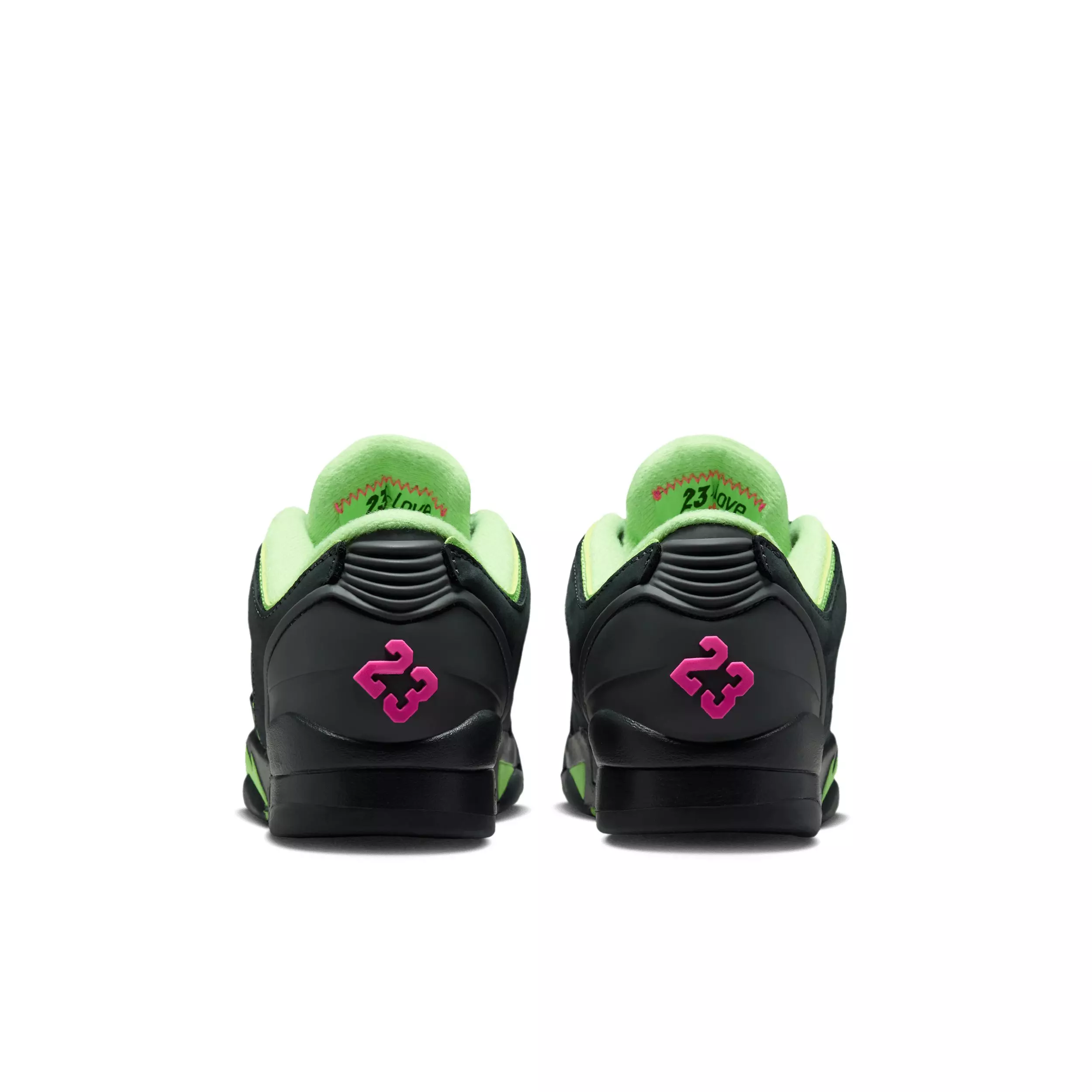 Jordan Sixty Plus Low "Anthracite/Lime Blast/Pink Blast/Anthracite" Grade School Boys' Shoe - ANTHRACITE/LIME/PINK/ANTHRACITE