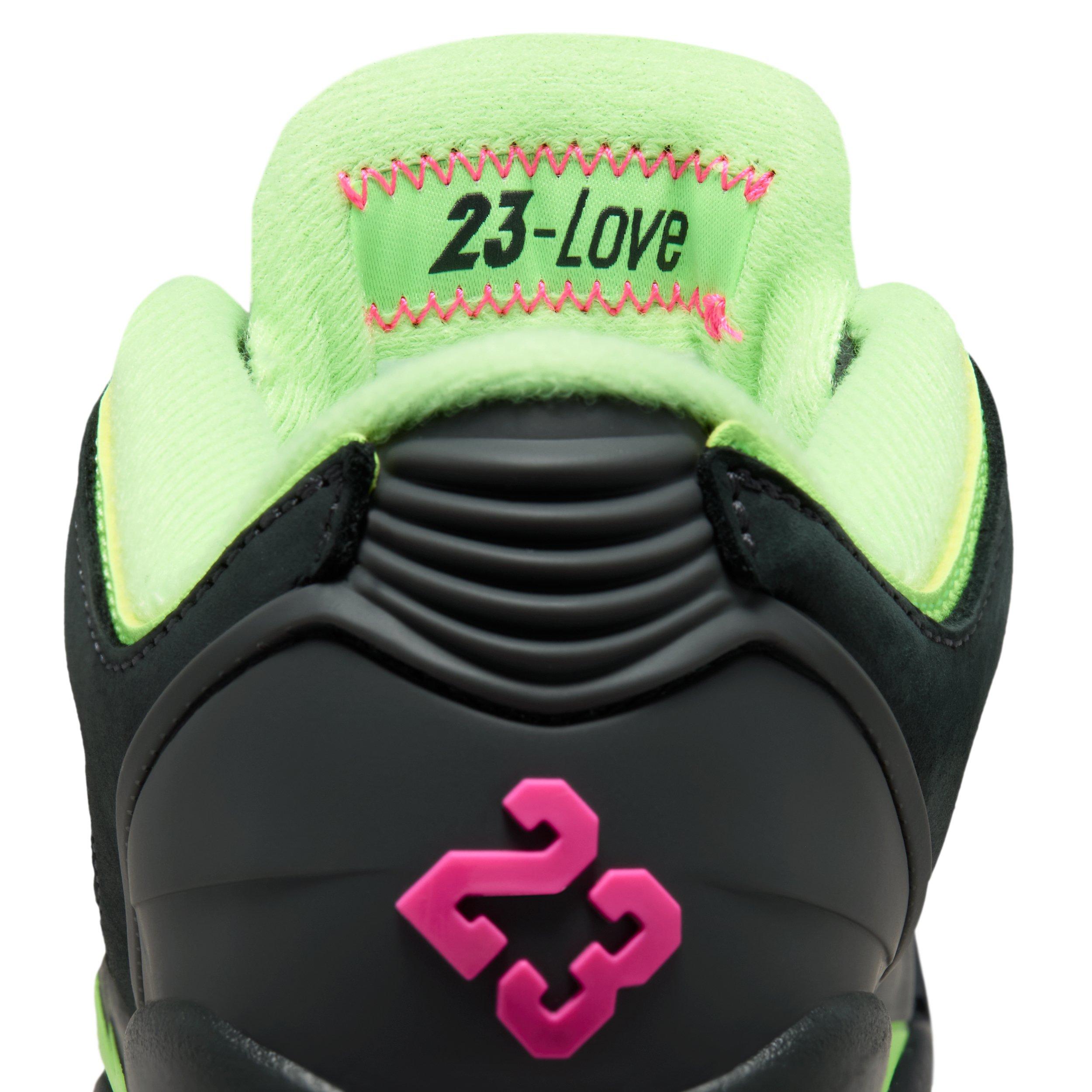Jordan Sixty Plus Low "Anthracite/Lime Blast/Pink Blast/Anthracite" Grade School Boys' Shoe - ANTHRACITE/LIME/PINK/ANTHRACITE